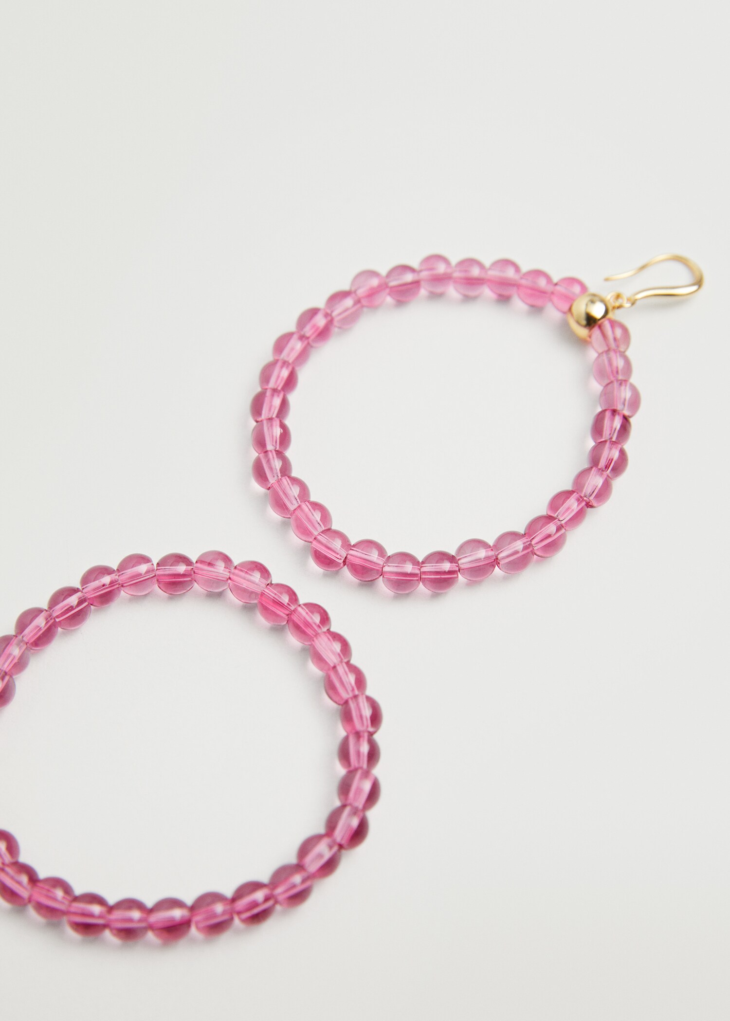 Crystal beads earrings - Medium plane