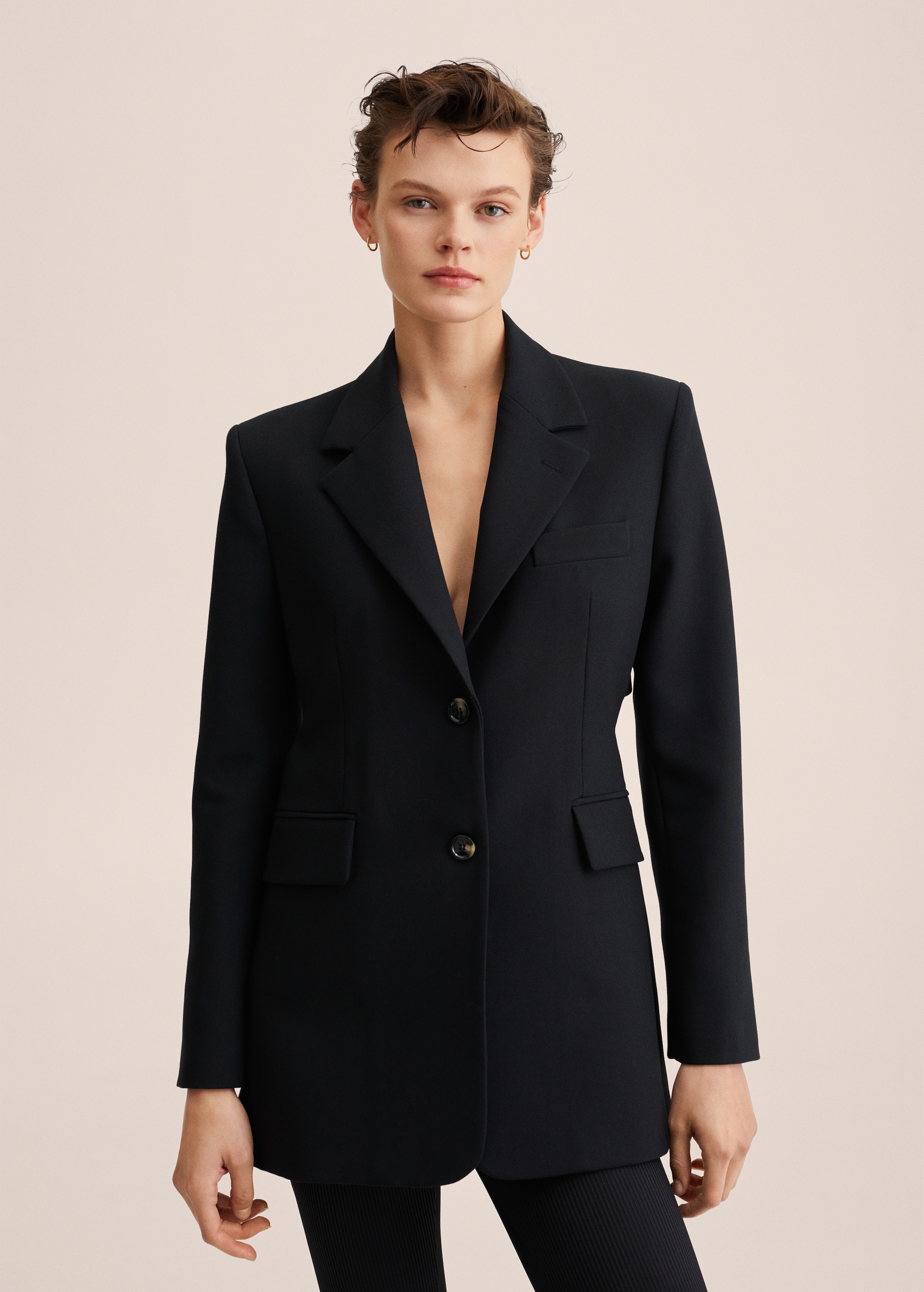 Structured jacket with cut-out - Medium plane