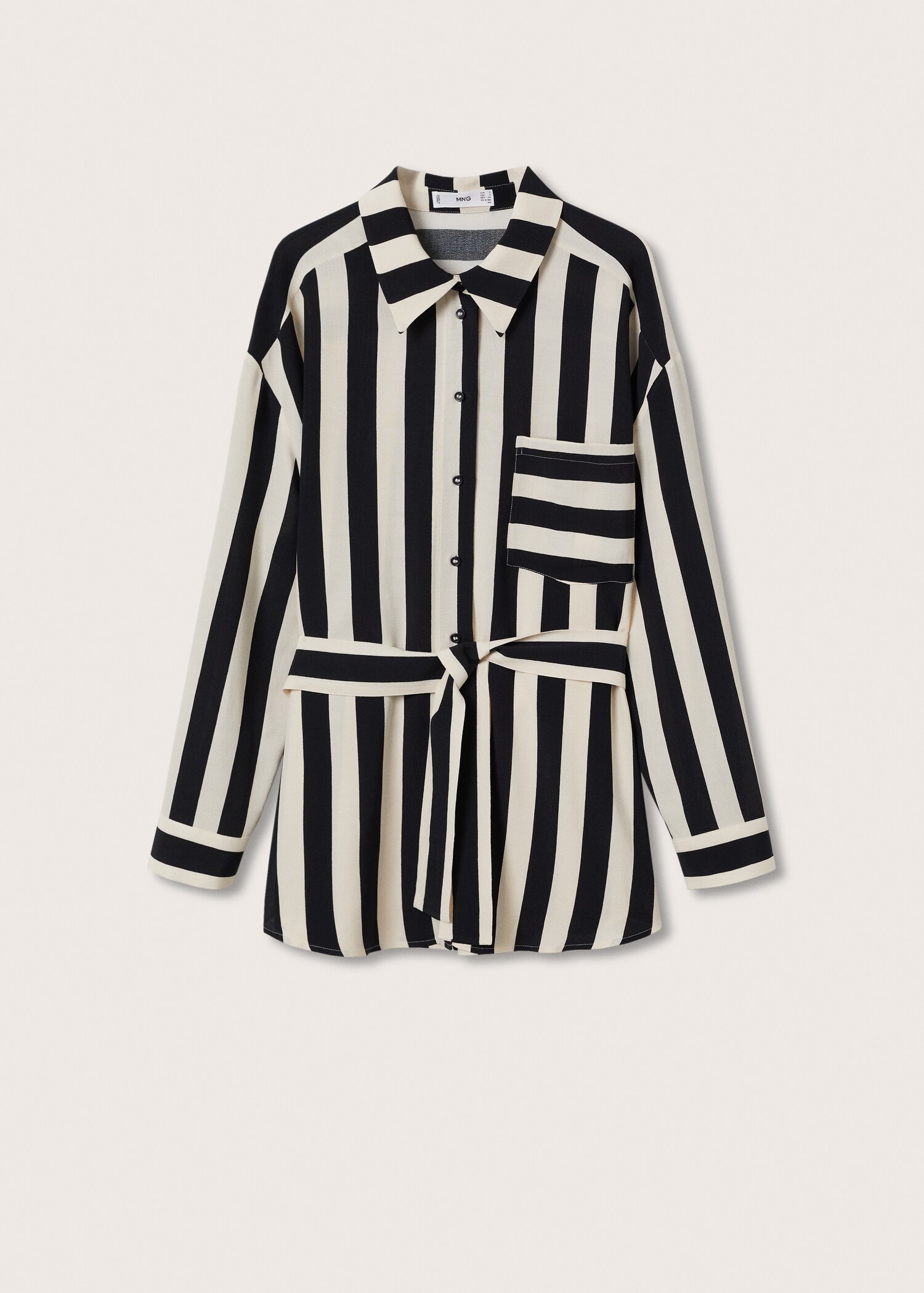 Košile oversize s proužky - Zboží bez modelu