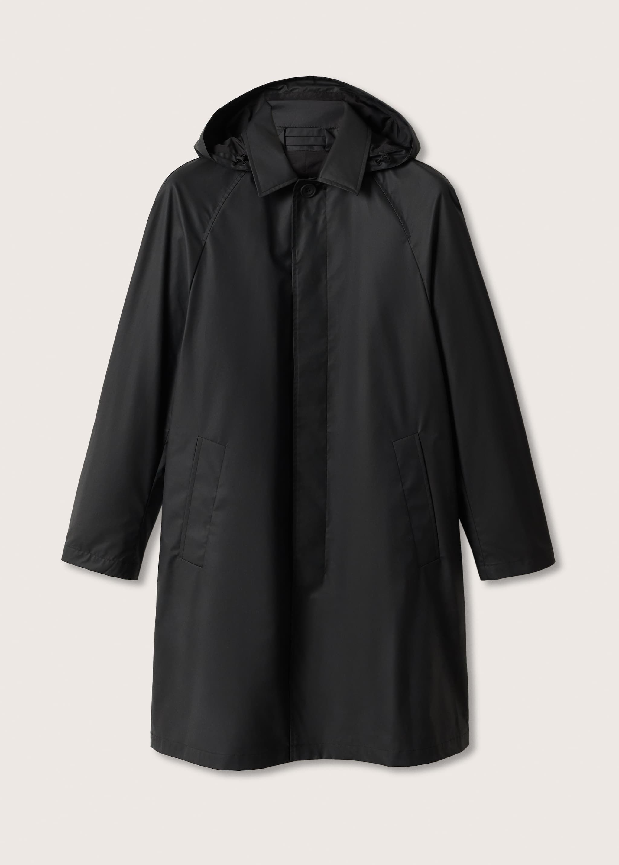Hooded waterproof trench coat - Article without model