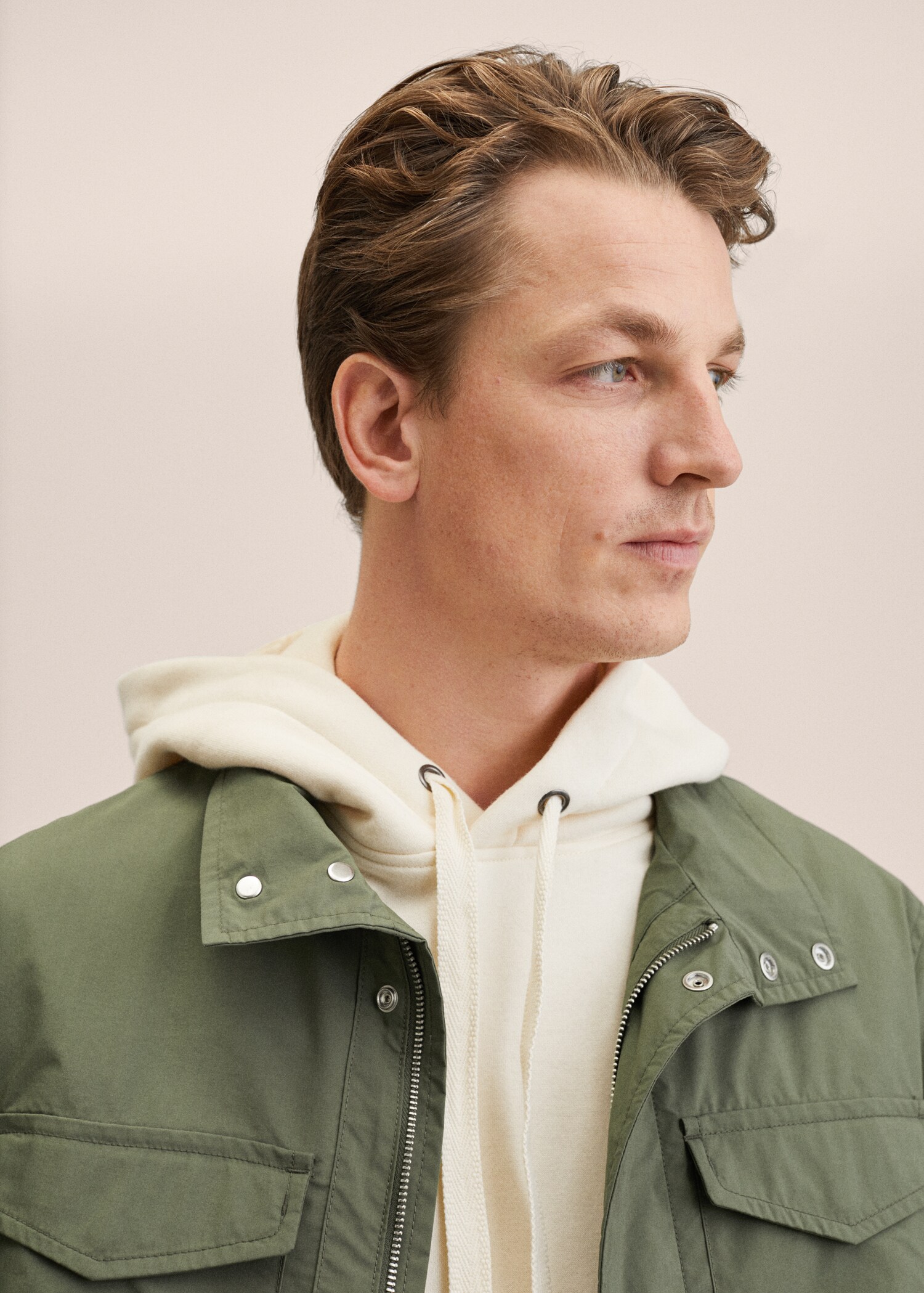 Pockets cotton parka - Details of the article 1