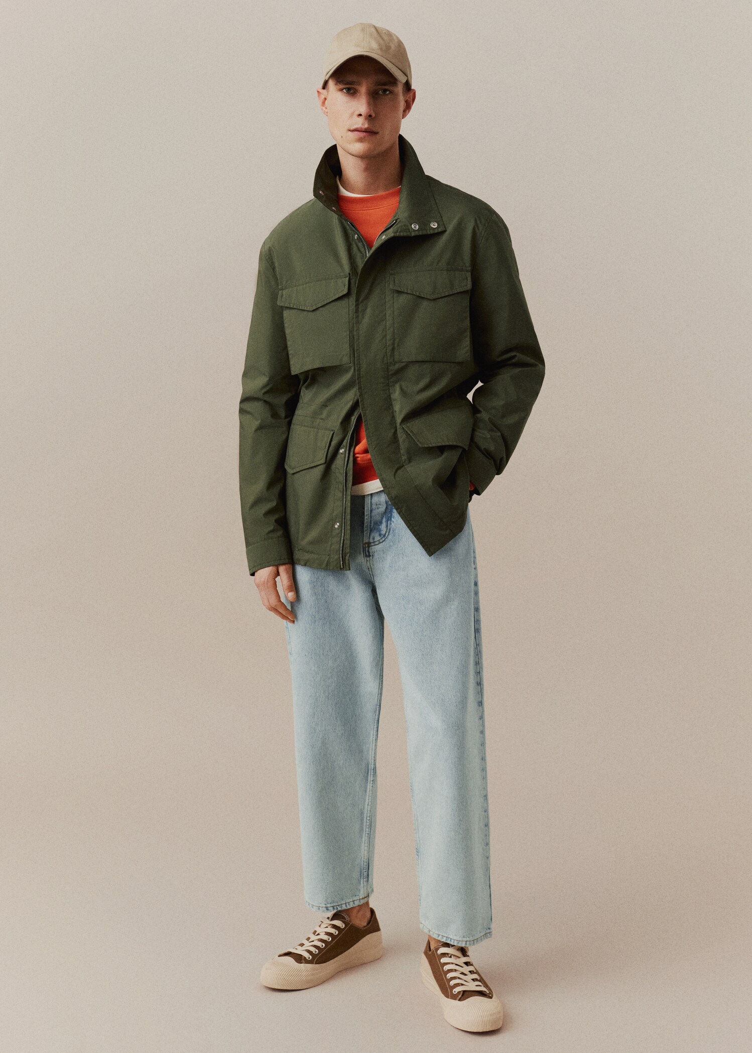 Pockets cotton parka - Details of the article 5