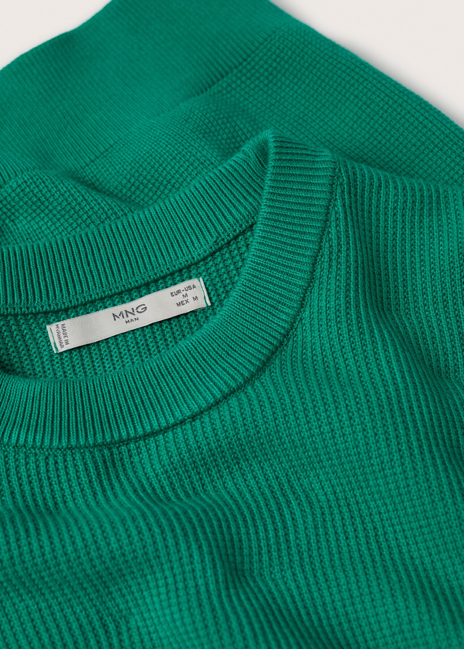 Strukturierter Baumwollpullover - Detail des Artikels 8