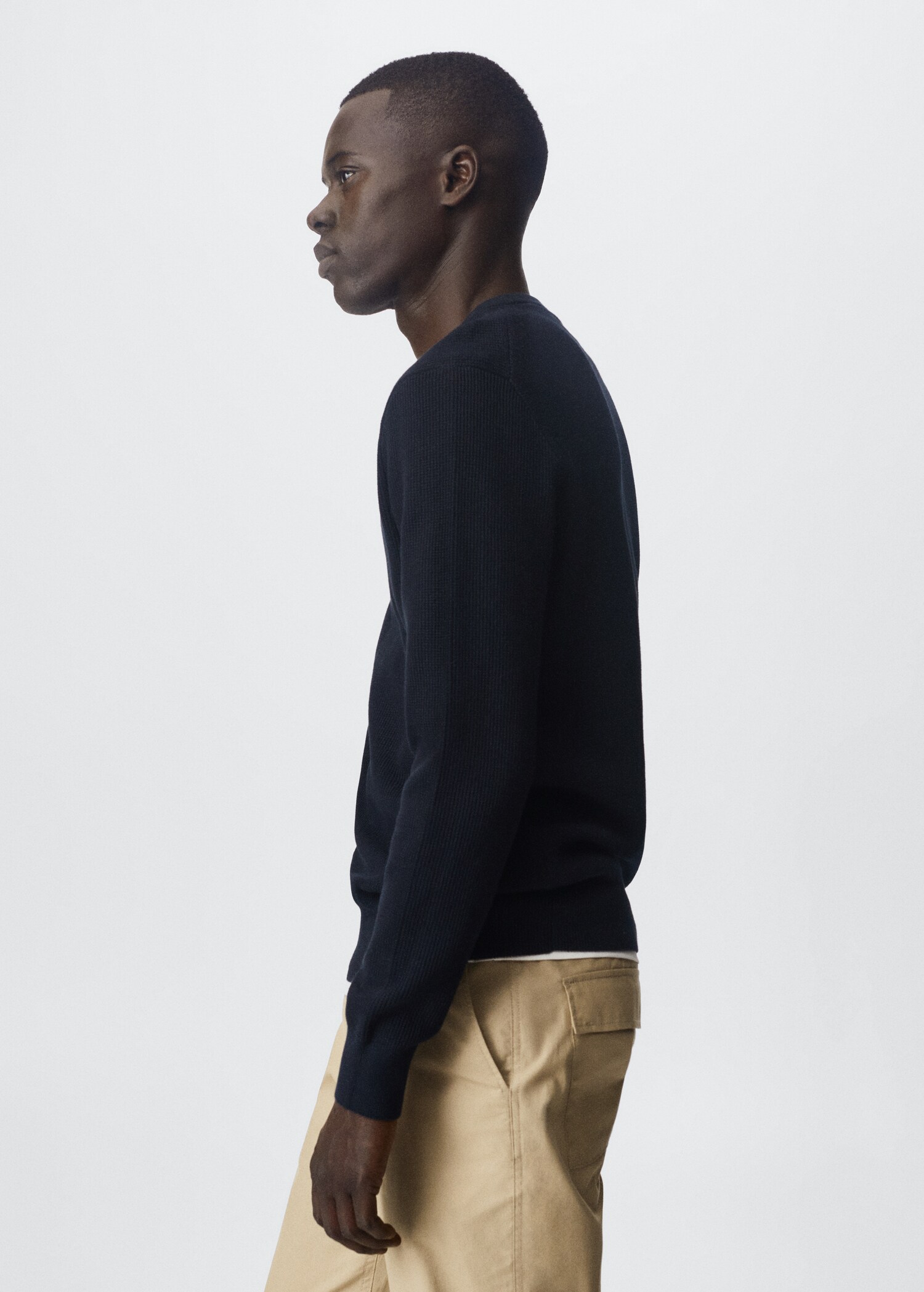 Strukturierter Baumwollpullover - Detail des Artikels 2