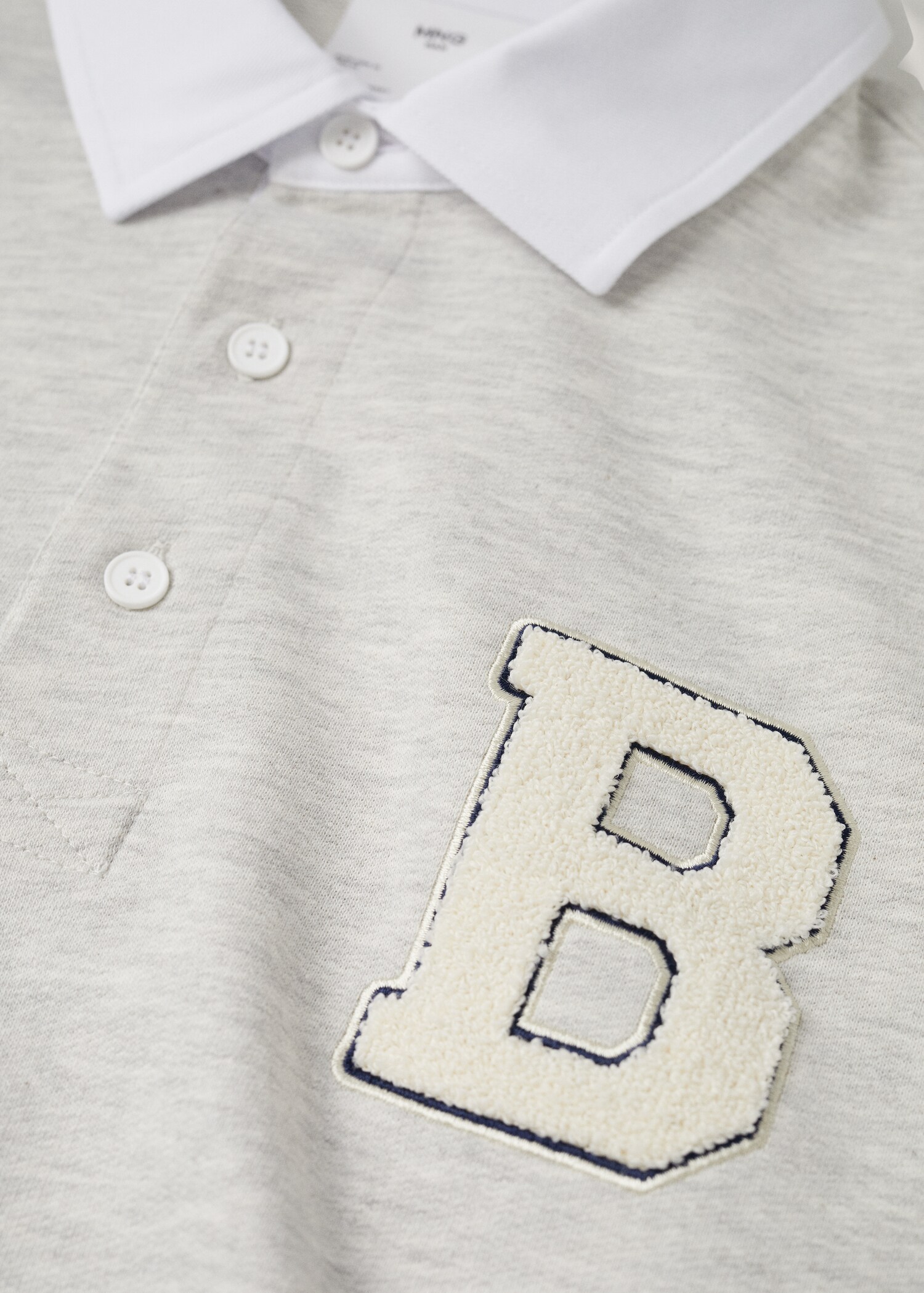 Cotton polo shirt with patch - Details of the article 8