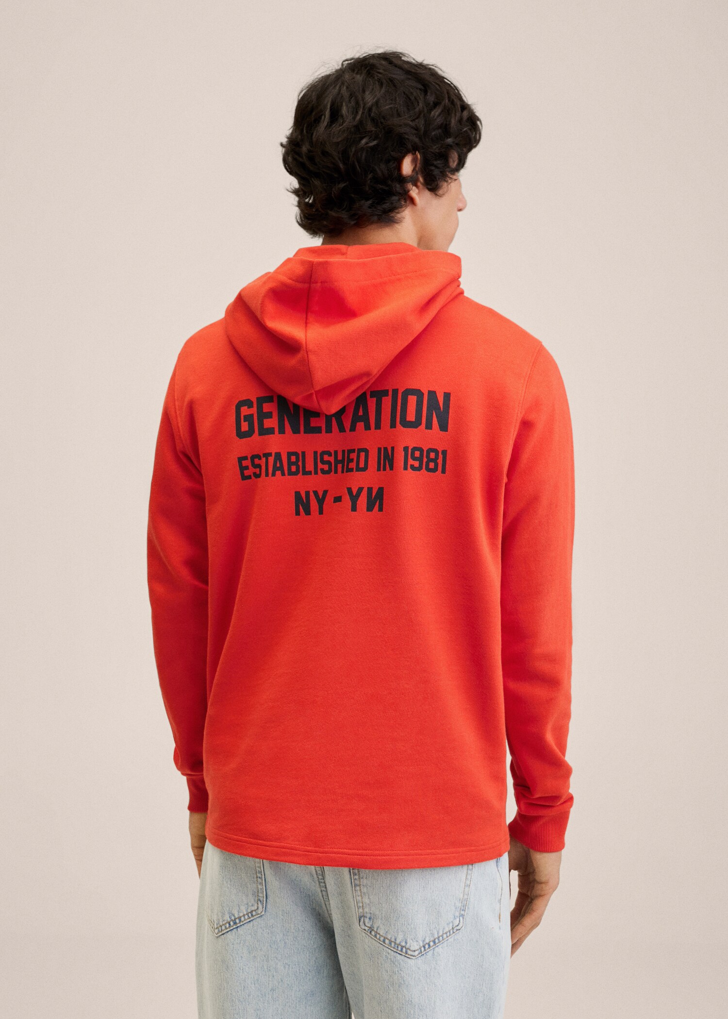 College-print sweatshirt - Reverse of the article