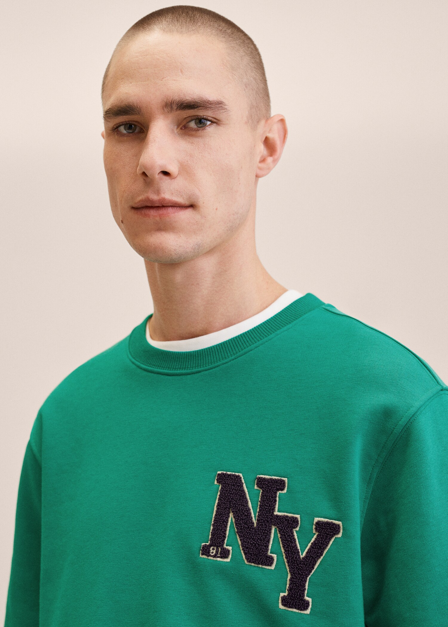 Patch cotton sweatshirt - Details of the article 1