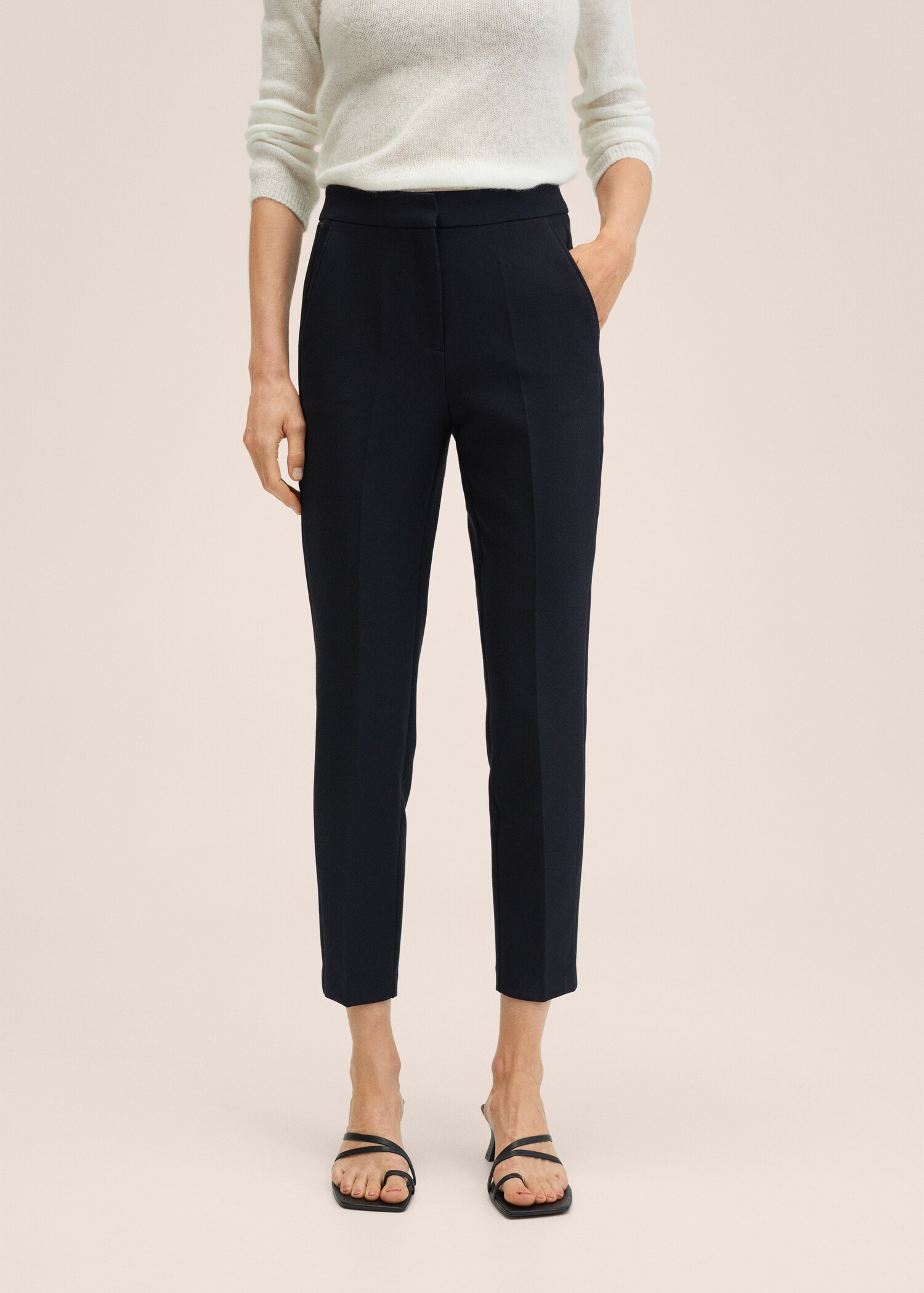 Crop skinny trousers - Medium plane