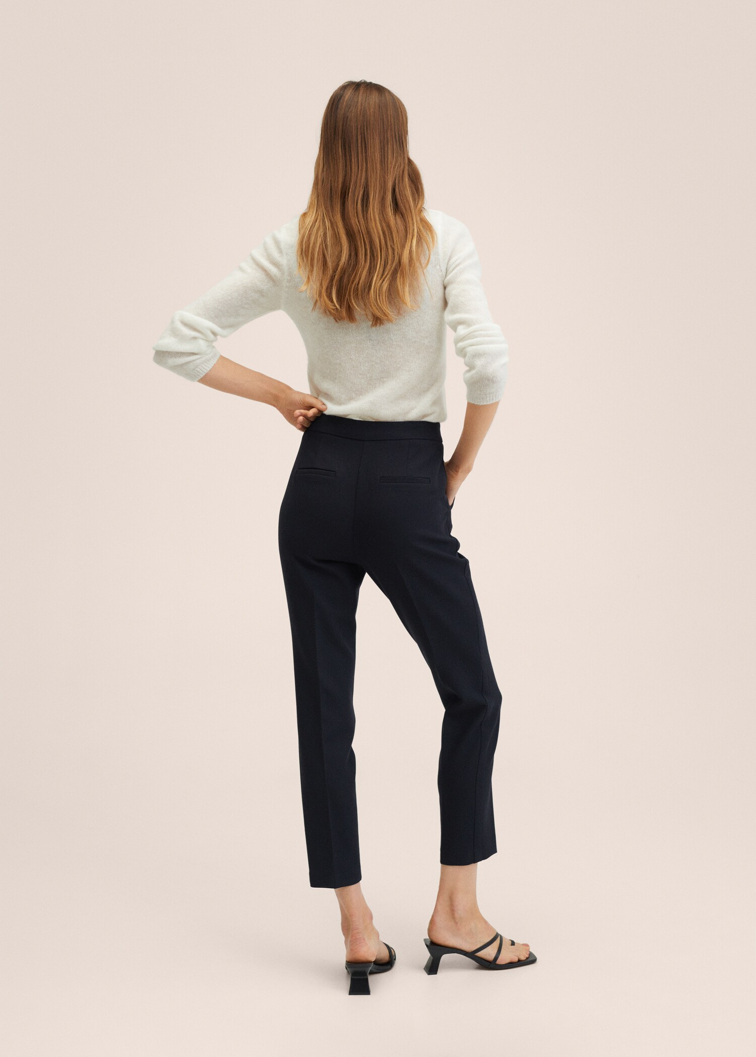 Crop skinny trousers - Reverse of the article