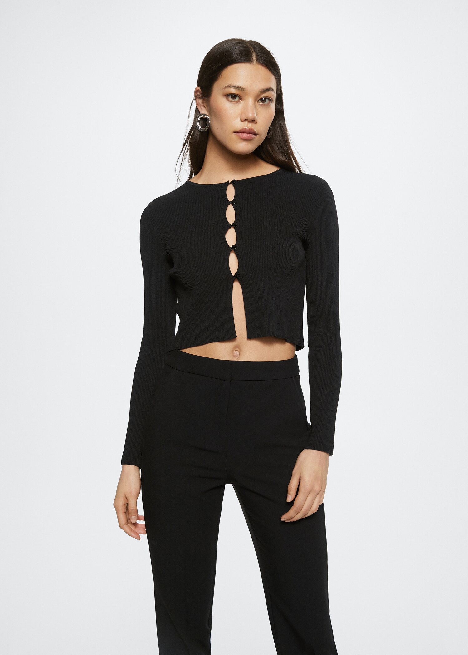 Crop skinny trousers - Details of the article 1