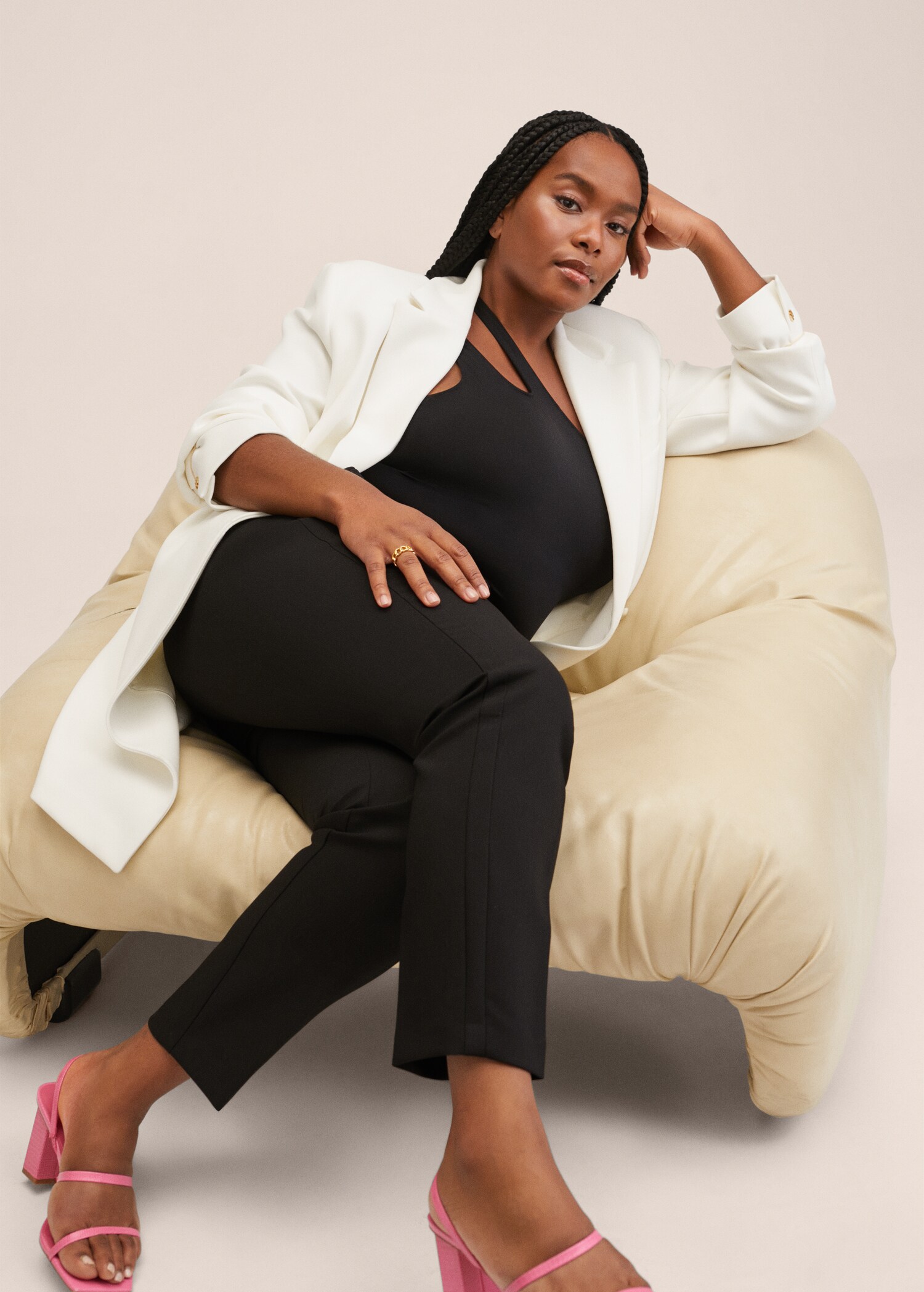 Crop skinny trousers - Details of the article 4