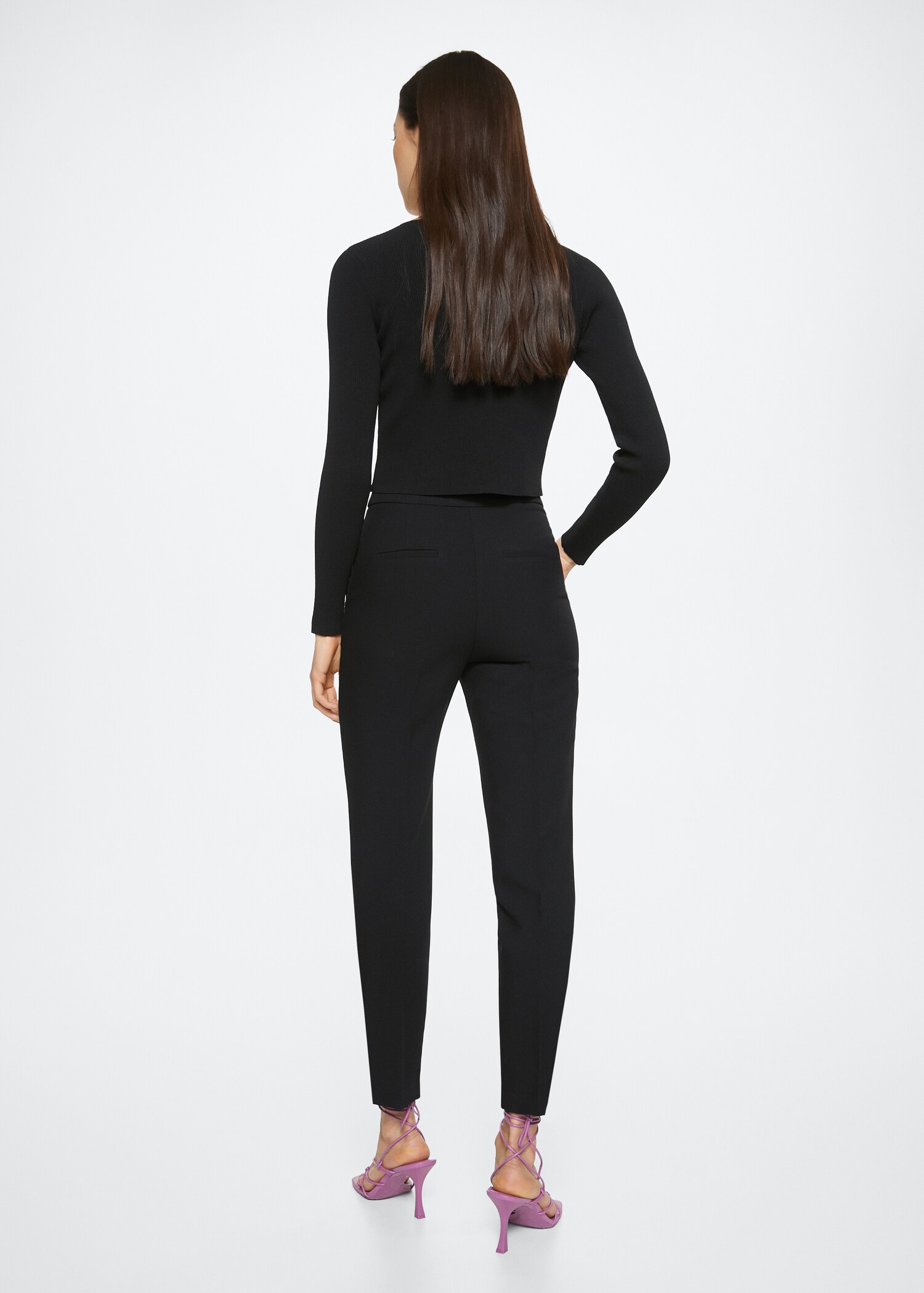 Crop skinny trousers - Reverse of the article