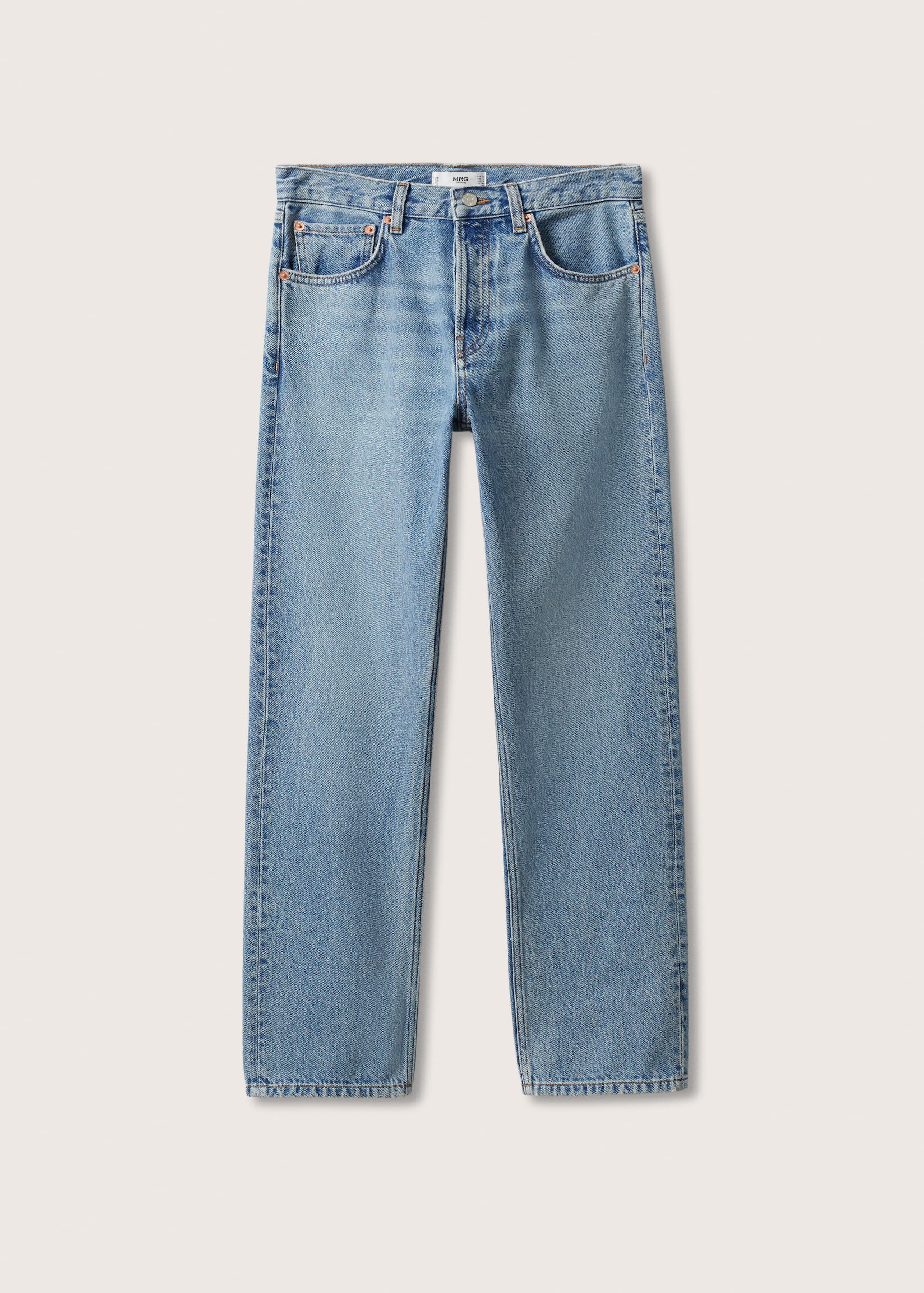 Gerade Jeans mit niedriger Bundhöhe - Artikel ohne Model