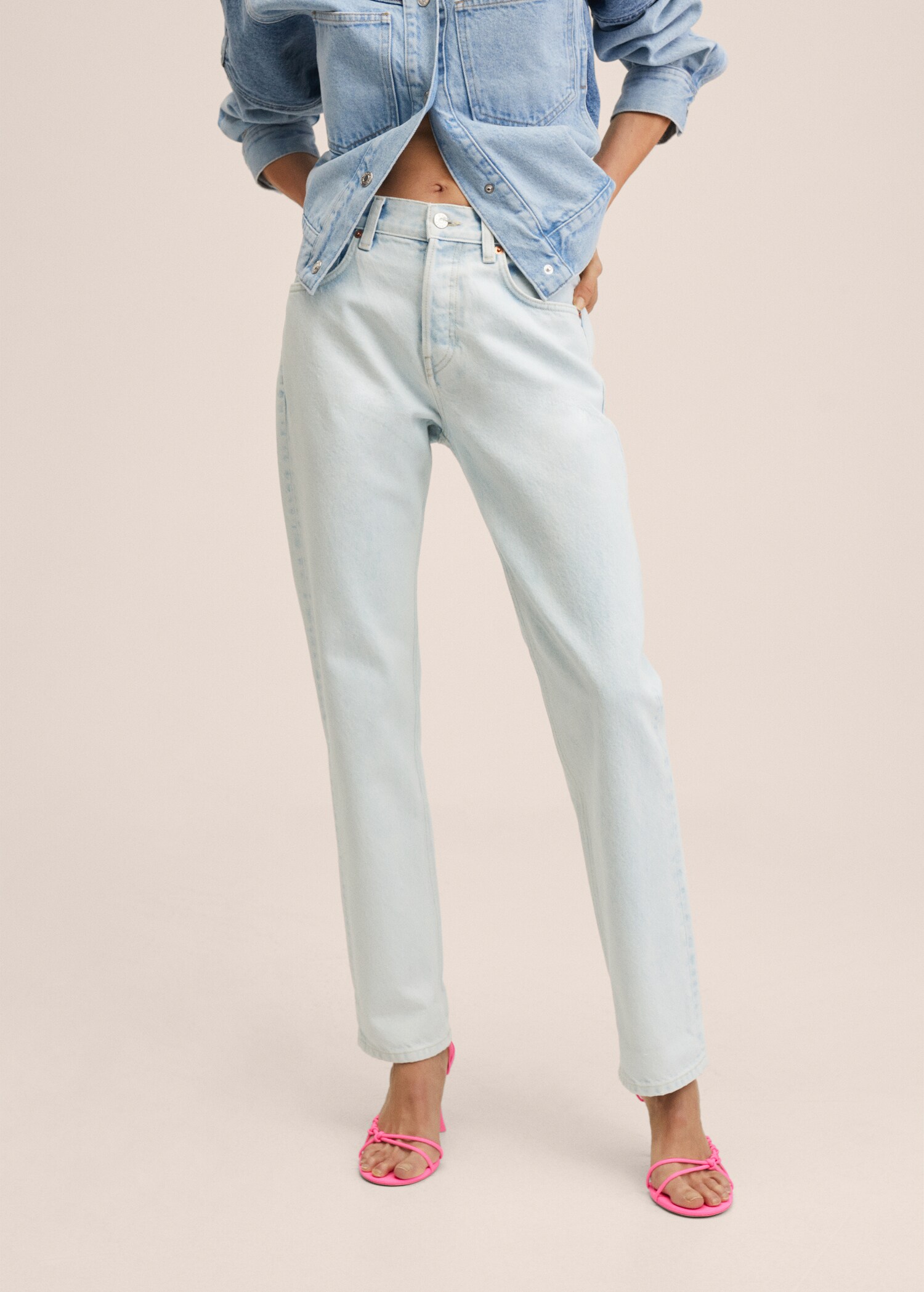 Straight low-rise jeans - Medium plane