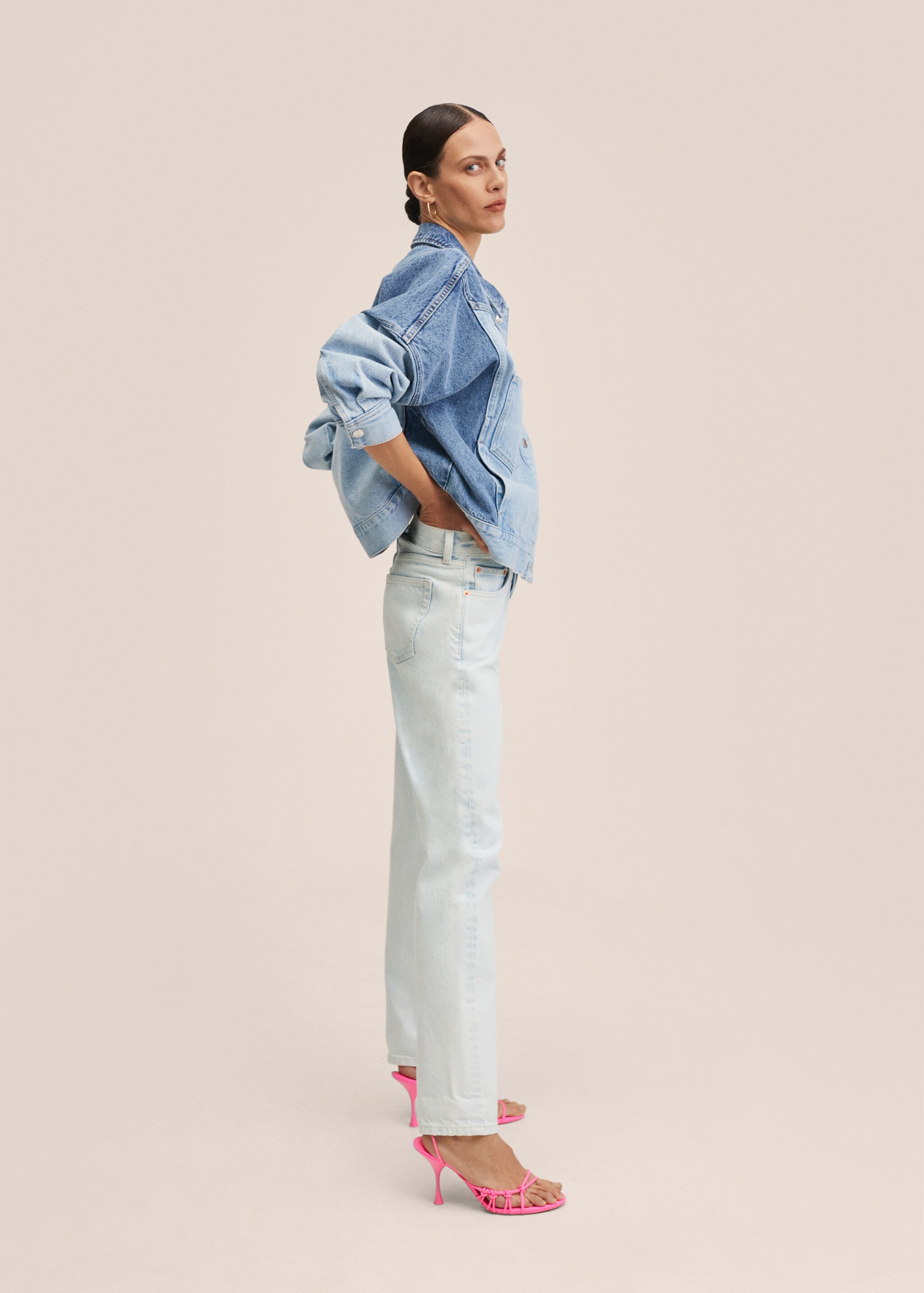 Straight low-rise jeans - Details of the article 2
