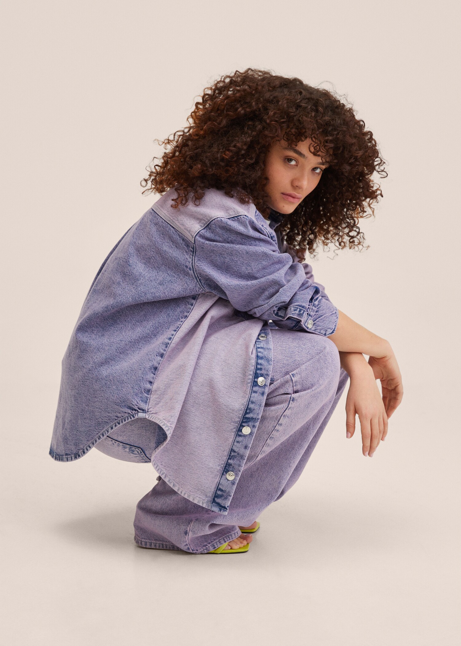 Wideleg-Jeans mit hohem Bund - Detail des Artikels 5
