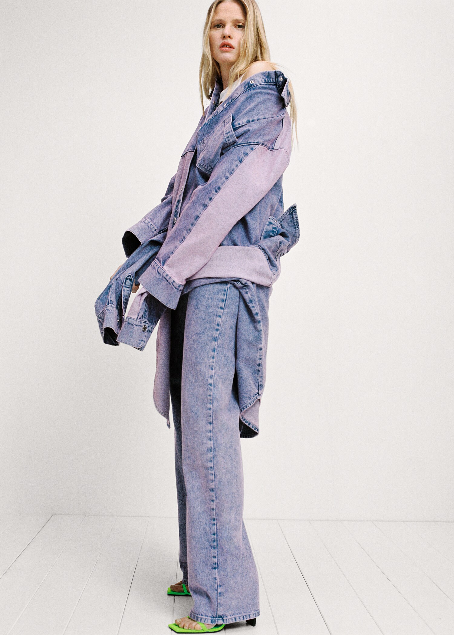 Wideleg-Jeans mit hohem Bund - Detail des Artikels 6