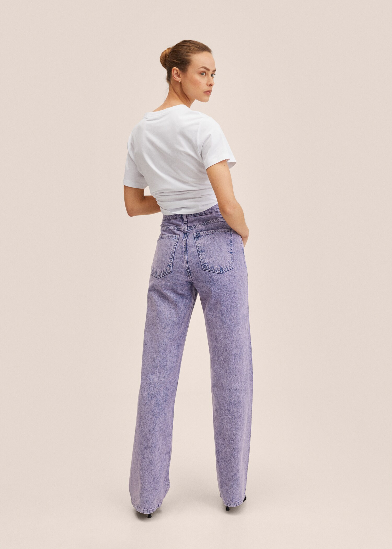 Wideleg-Jeans mit hohem Bund - Rückseite des Artikels
