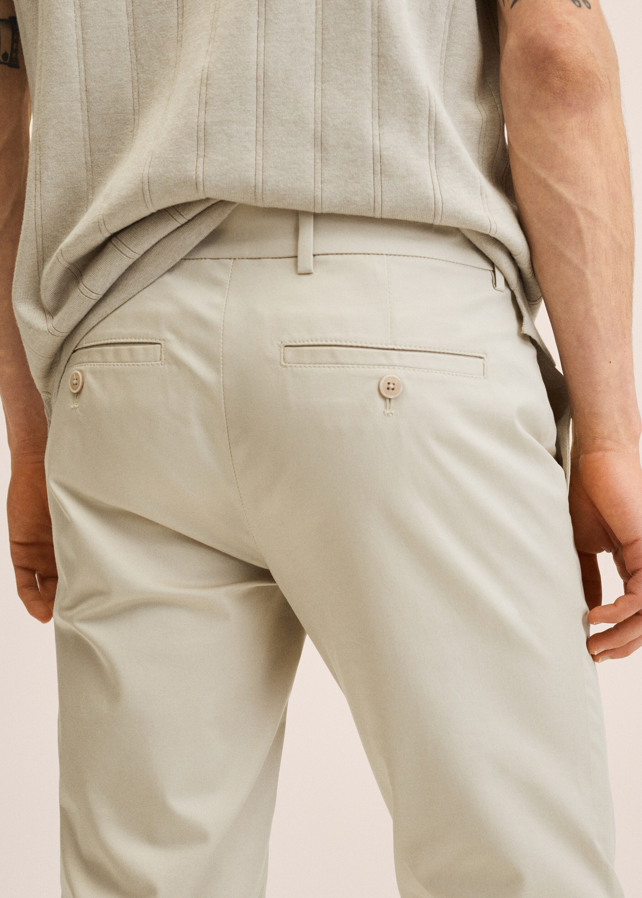 Skinny chino trousers - Details of the article 3