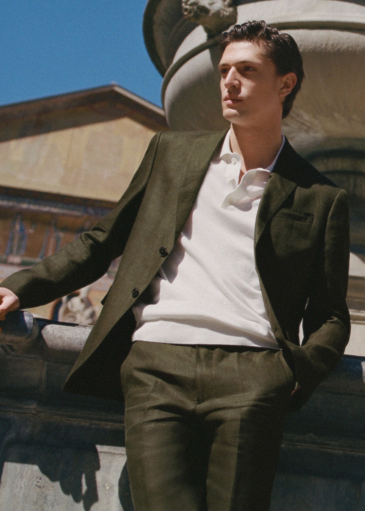 Linnen slim fit colbert - Detail van het artikel 6