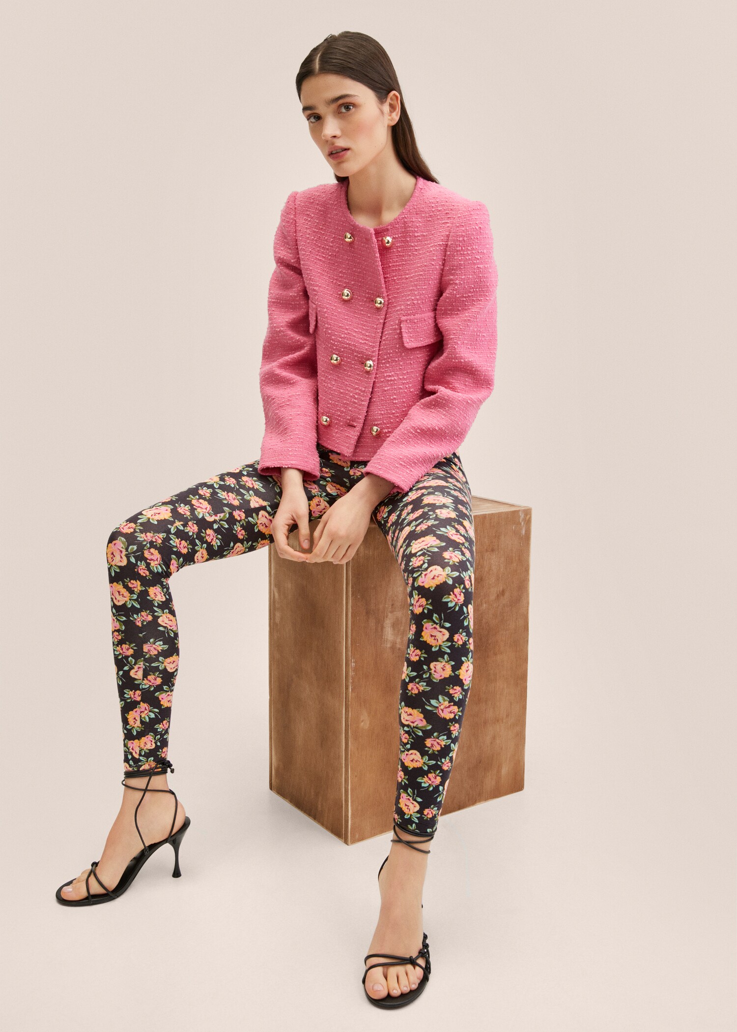 Floral print leggings - Details of the article 2