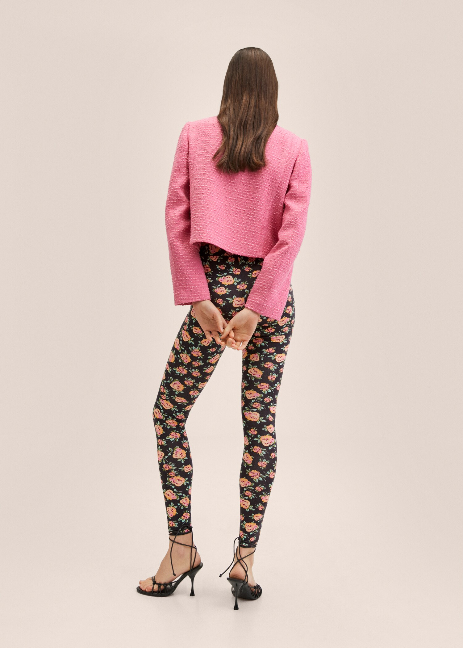 Floral print leggings - Reverse of the article