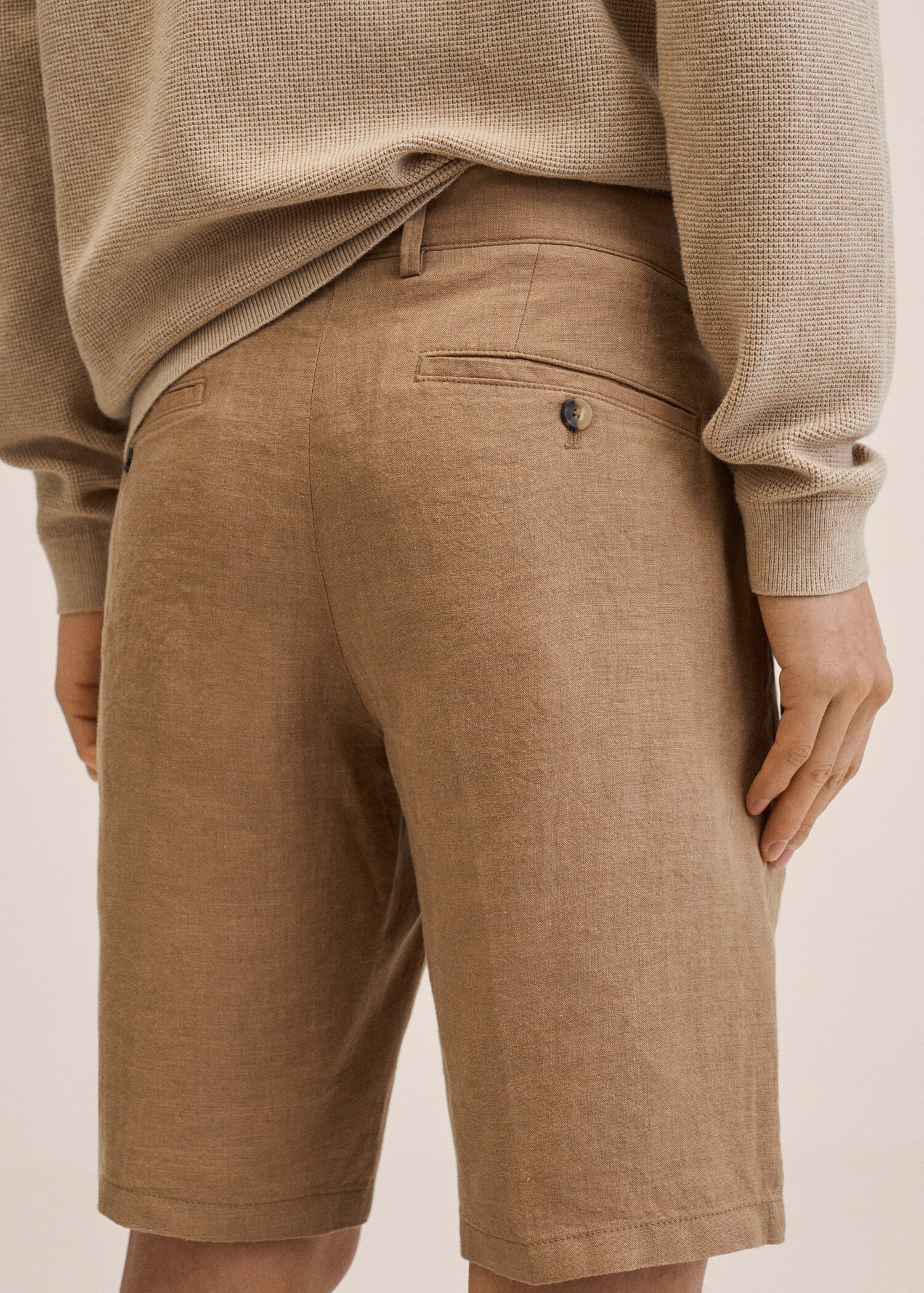 100% linen shorts - Details of the article 3