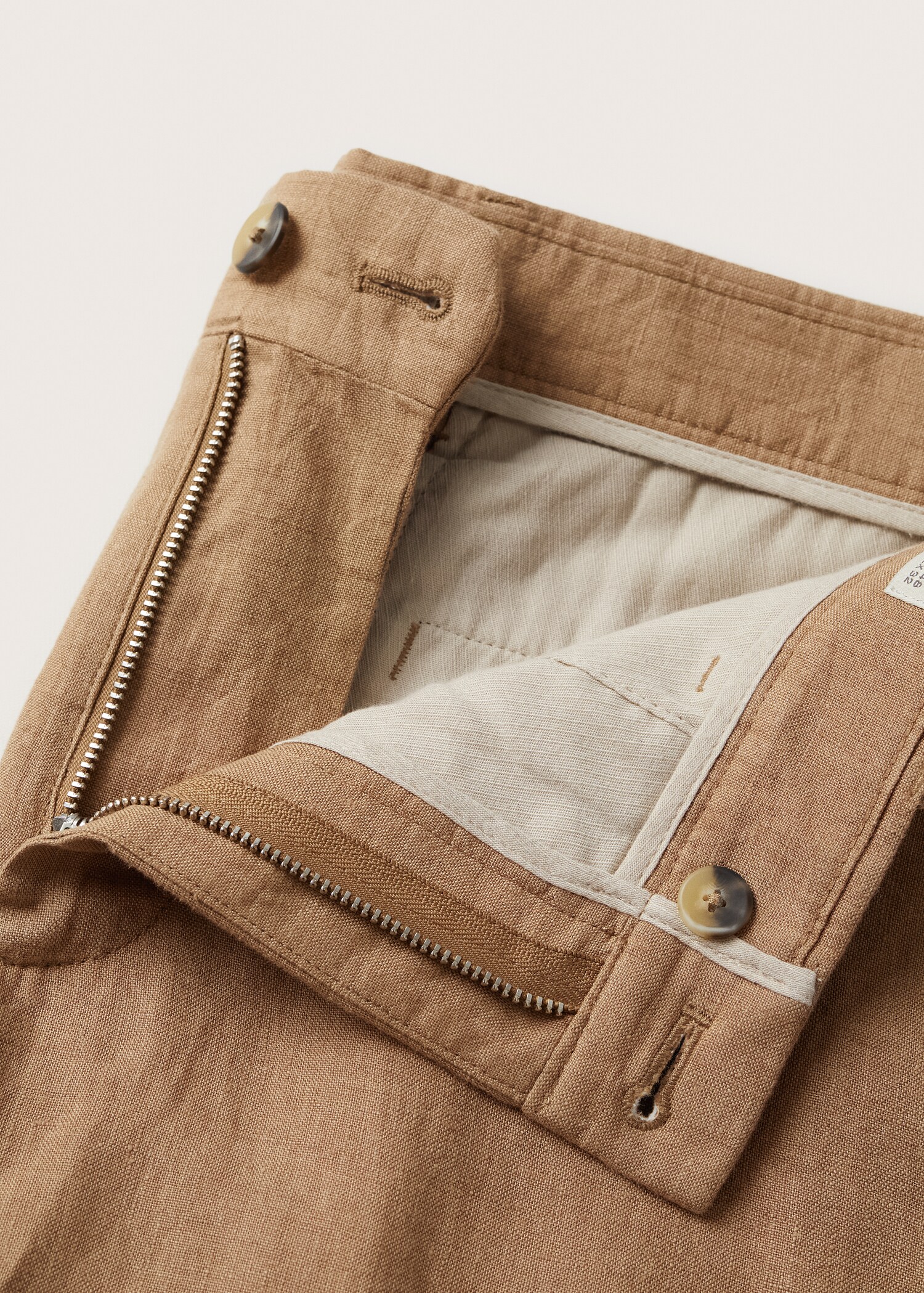 100% linen shorts - Details of the article 8