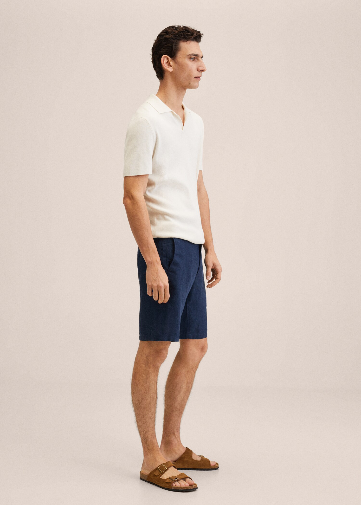 100% linen shorts - Details of the article 2