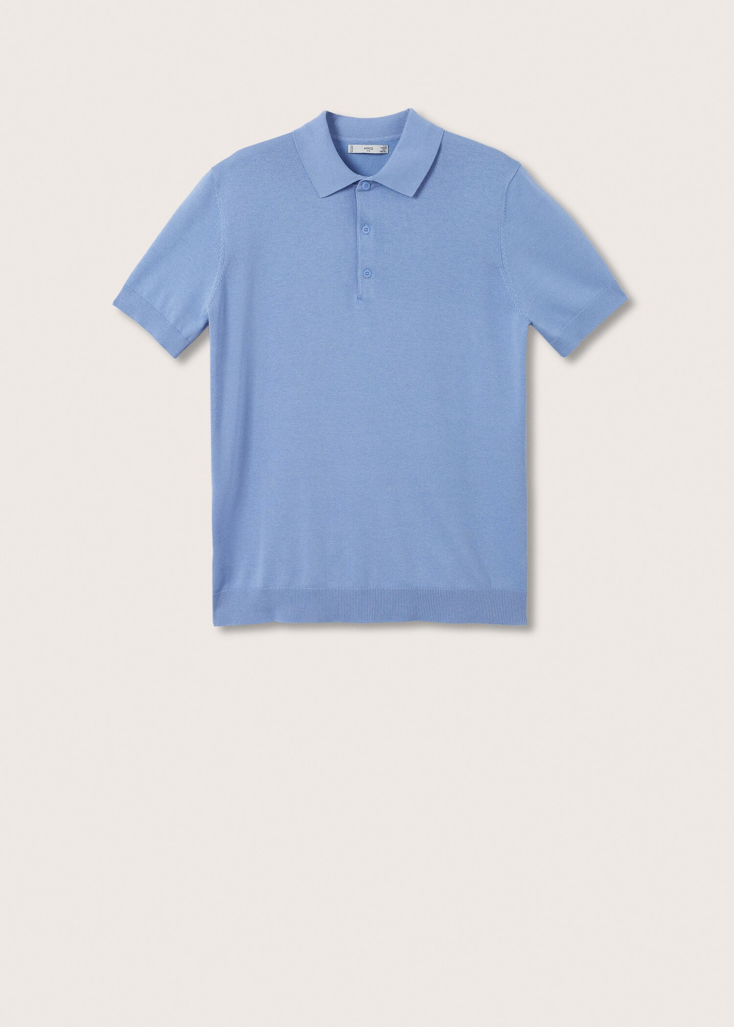 Knit cotton polo shirt - Article without model