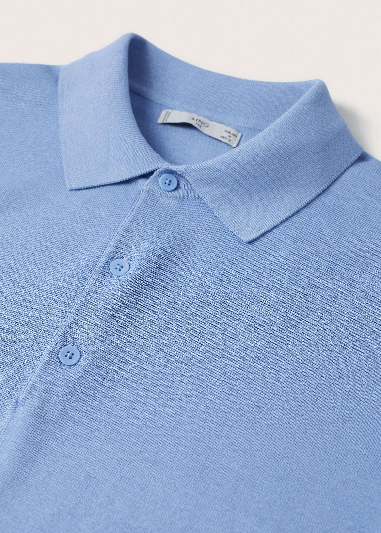 Knit cotton polo shirt - Details of the article 8