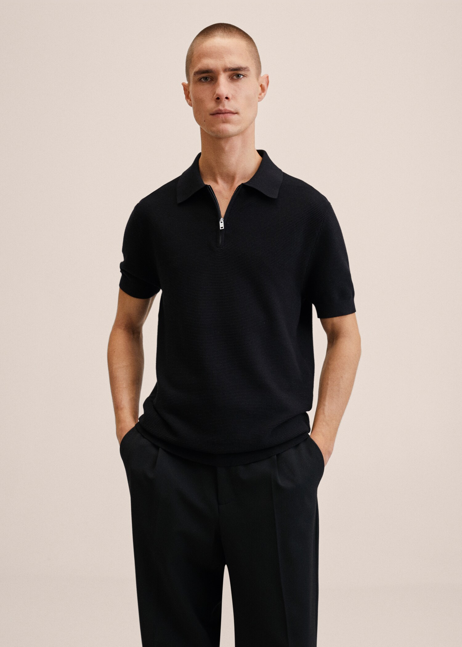 Polo maglia zip - Piano medio