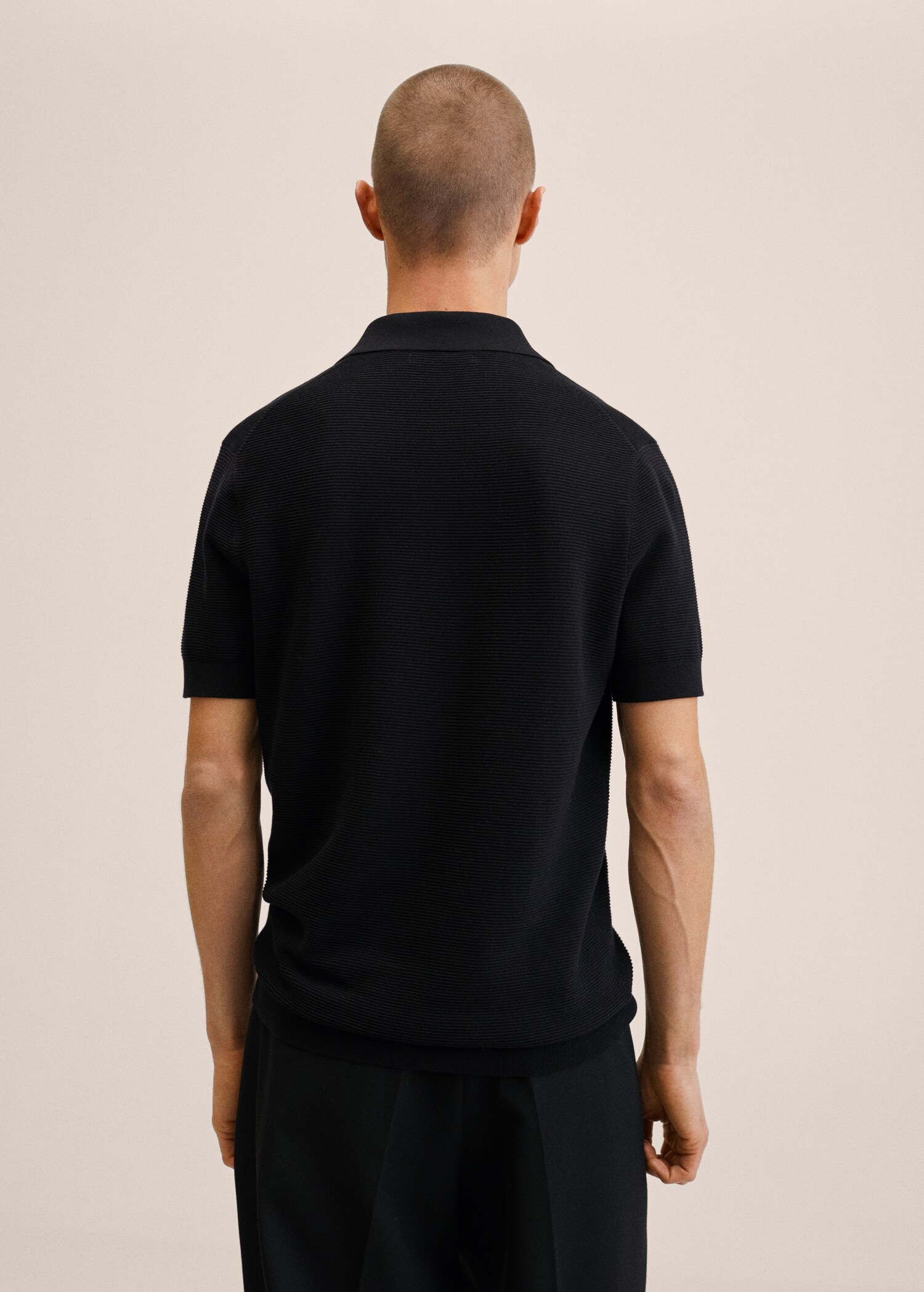 Polo maglia zip - Retro dell'articolo