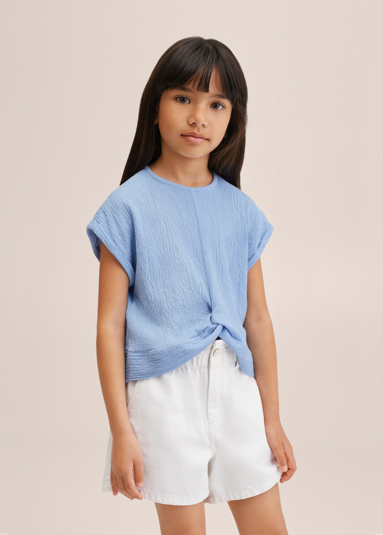 Textured knot T-shirt - Details of the article 2