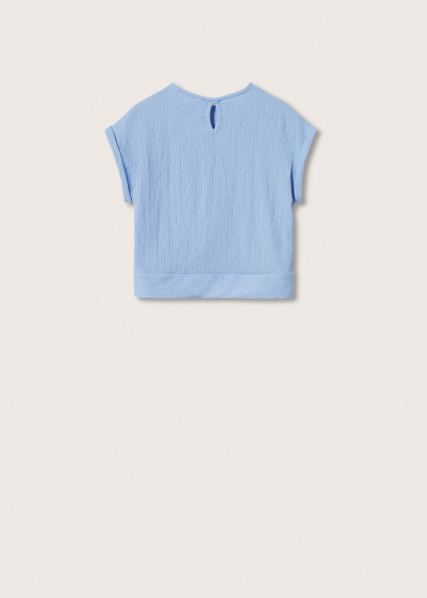 Textured knot T-shirt - Reverse of the article