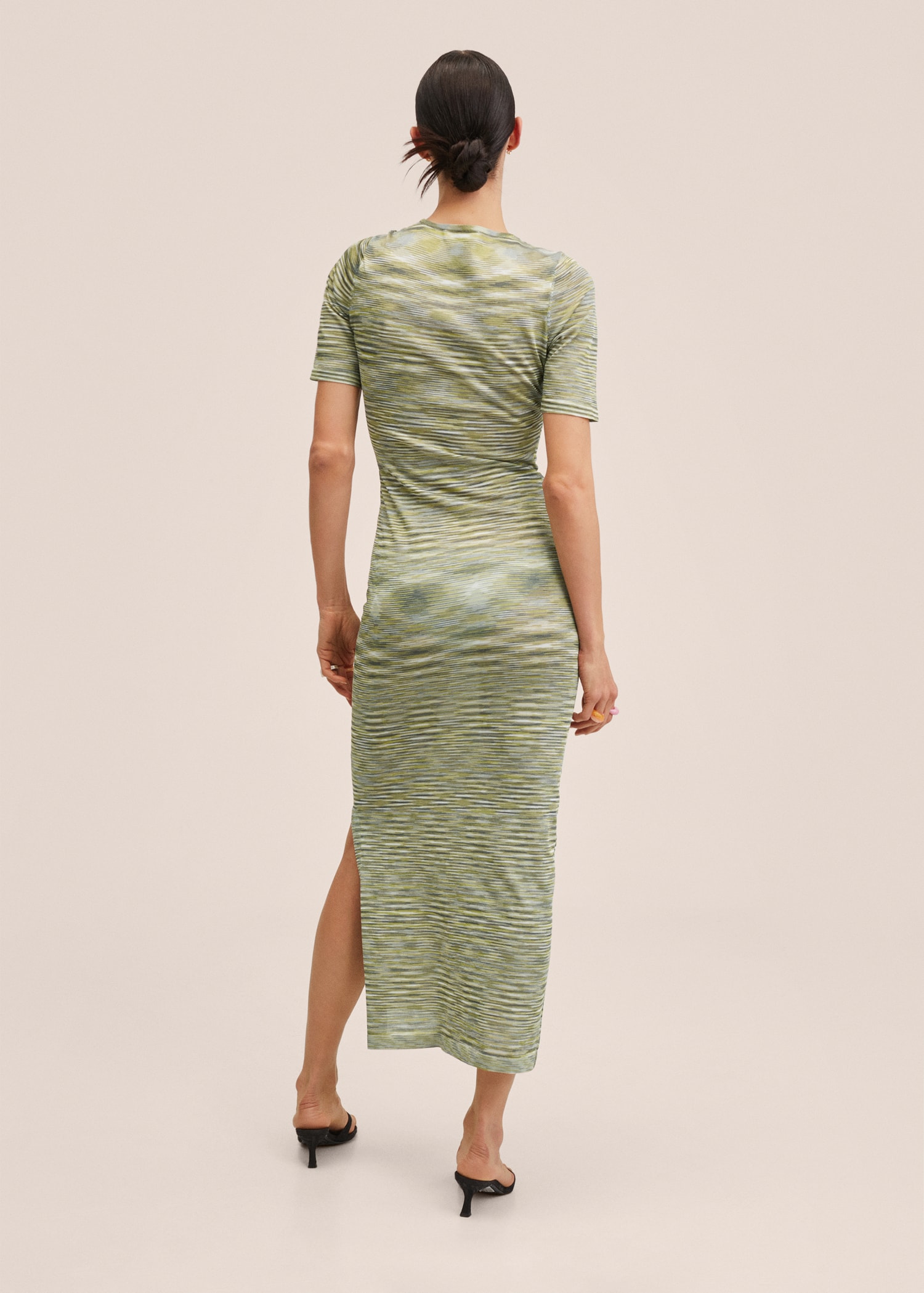 Vestido punto entallado - Reverso del artículo