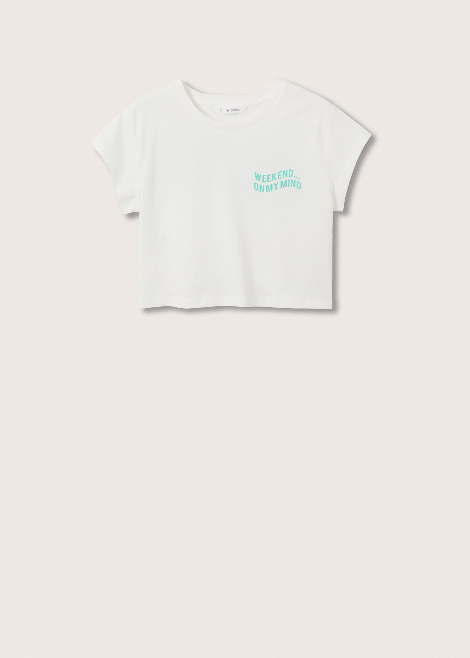 Back message T-shirt - Article without model