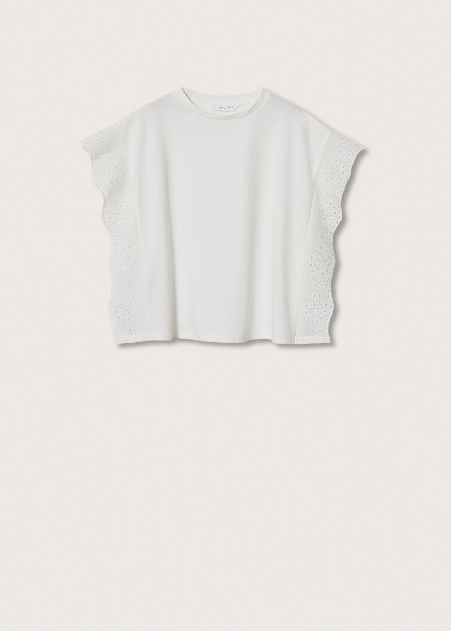 Embroidered cotton T-shirt - Article without model