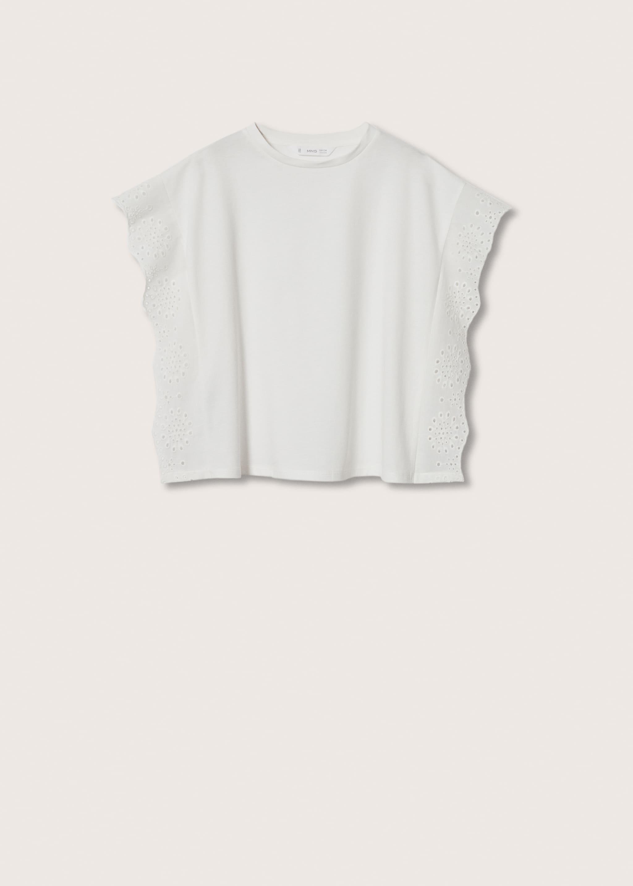 Besticktes Baumwoll-T-Shirt - Artikel ohne Model
