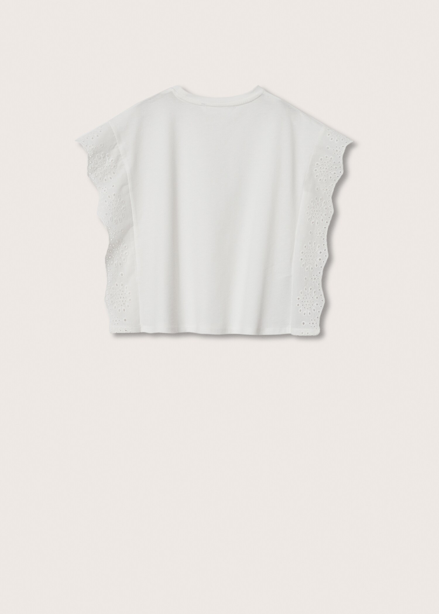 Embroidered cotton T-shirt - Reverse of the article