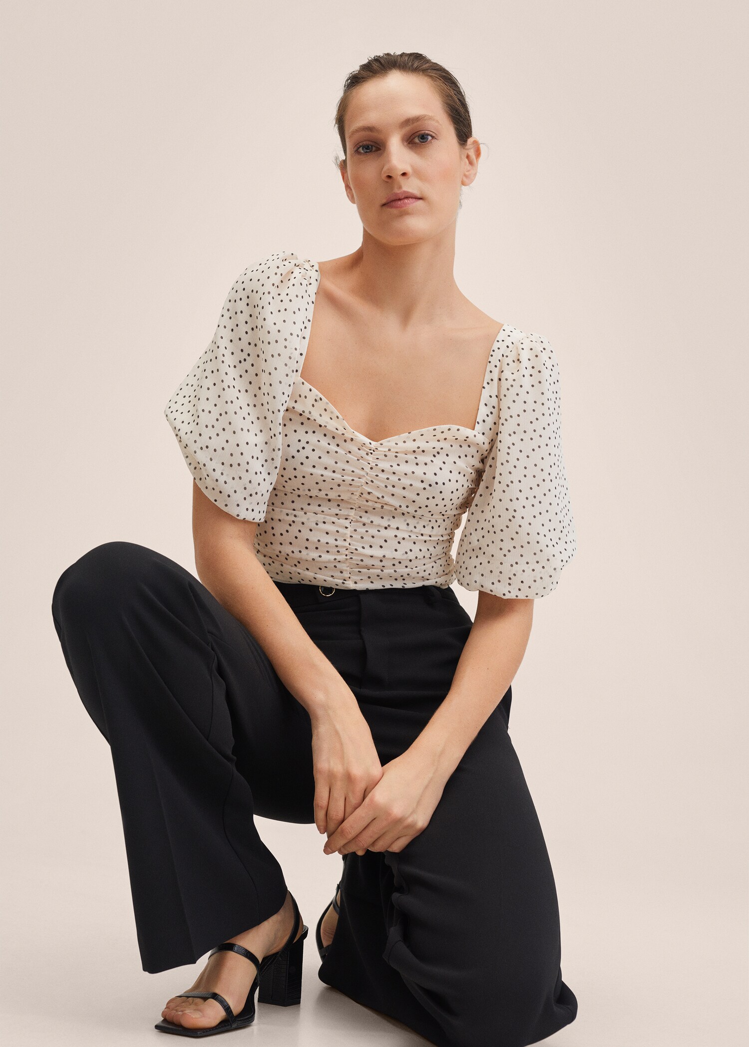 Blouse gaze à pois - Détail de l'article 2