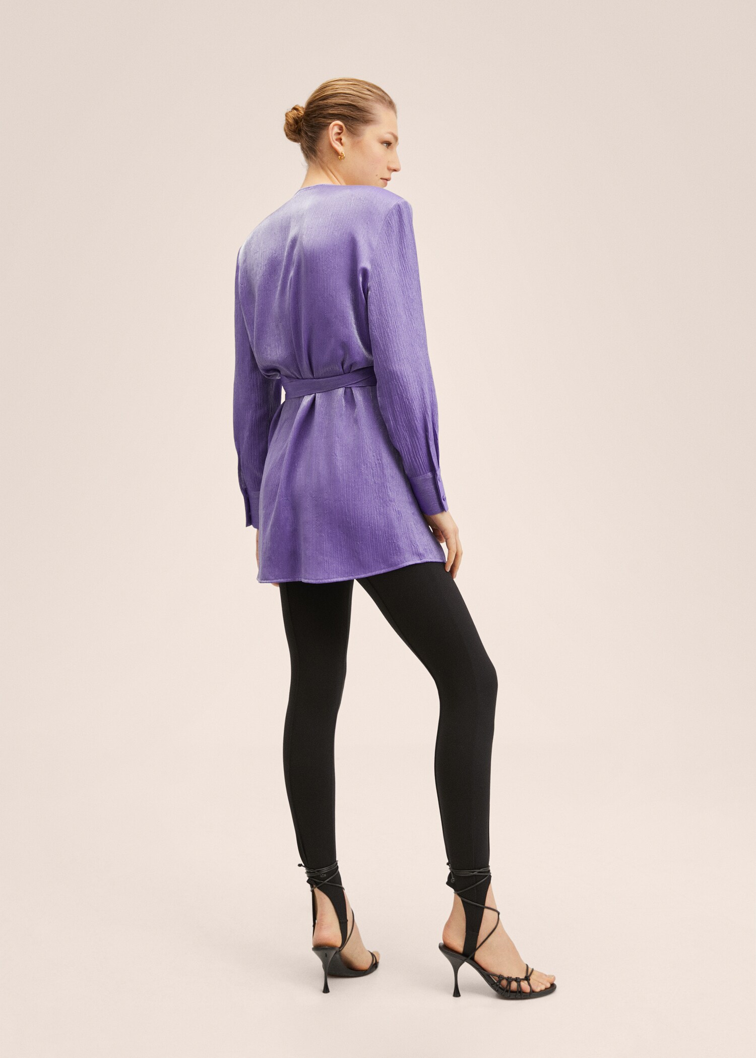 Fließende Oversized-Bluse - Rückseite des Artikels