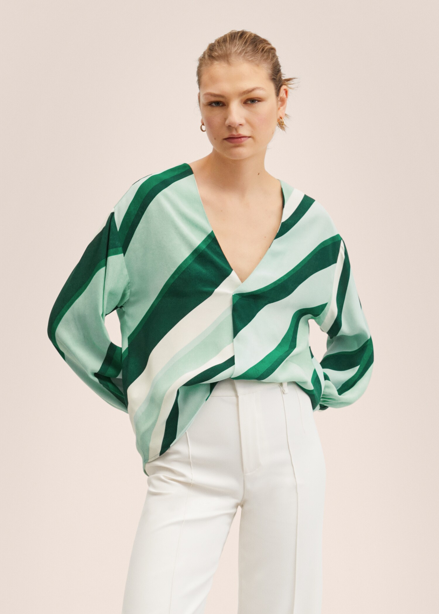 Blusa oversize stampata - Piano medio
