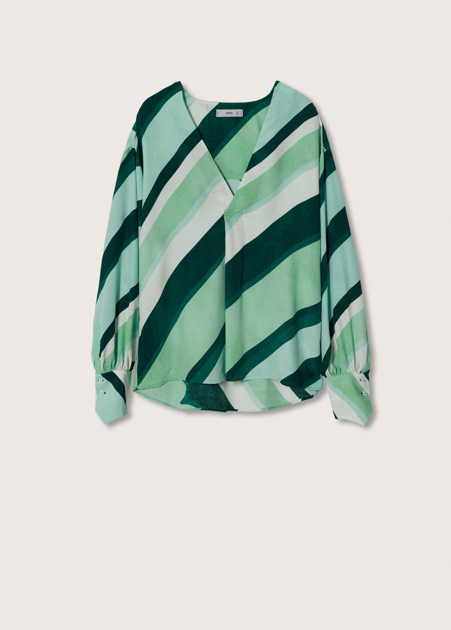 Blusa oversize stampata - Articolo senza modello