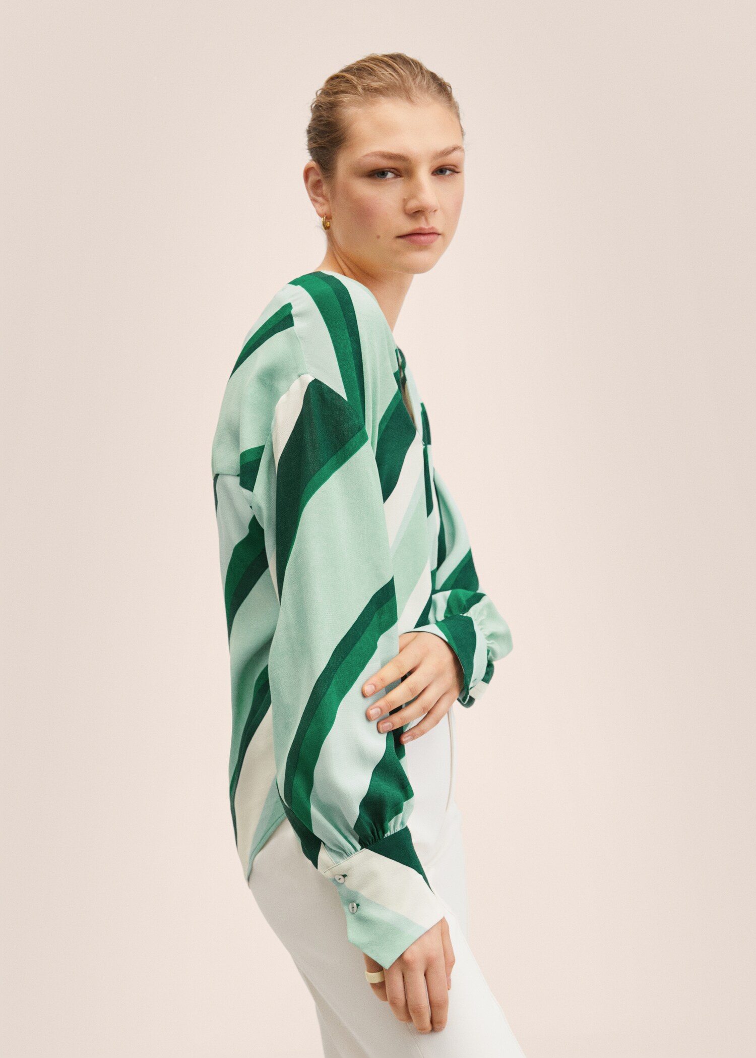 Blusa oversize stampata - Dettaglio dell'articolo 1
