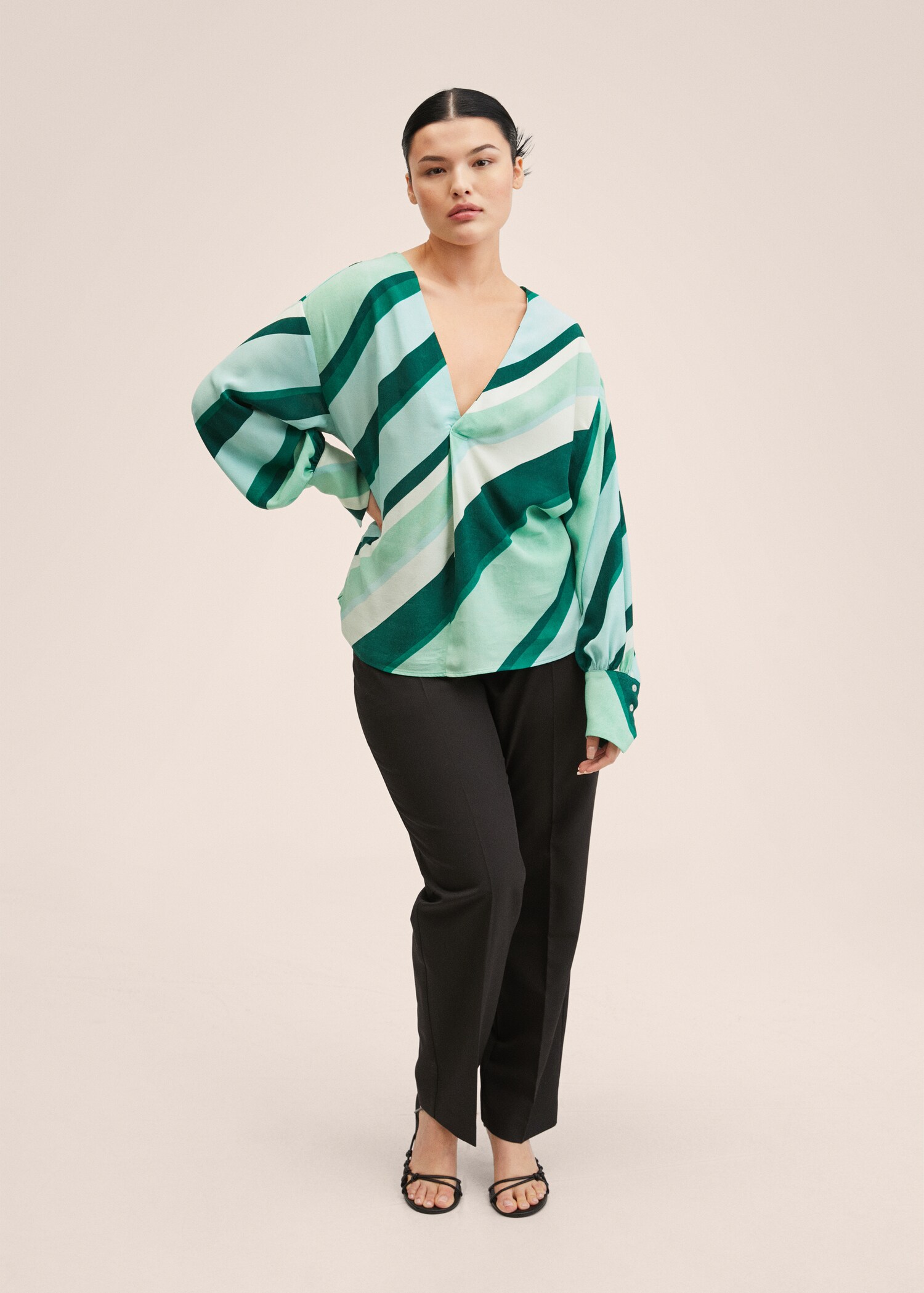 Blusa oversize stampata - Dettaglio dell'articolo 3