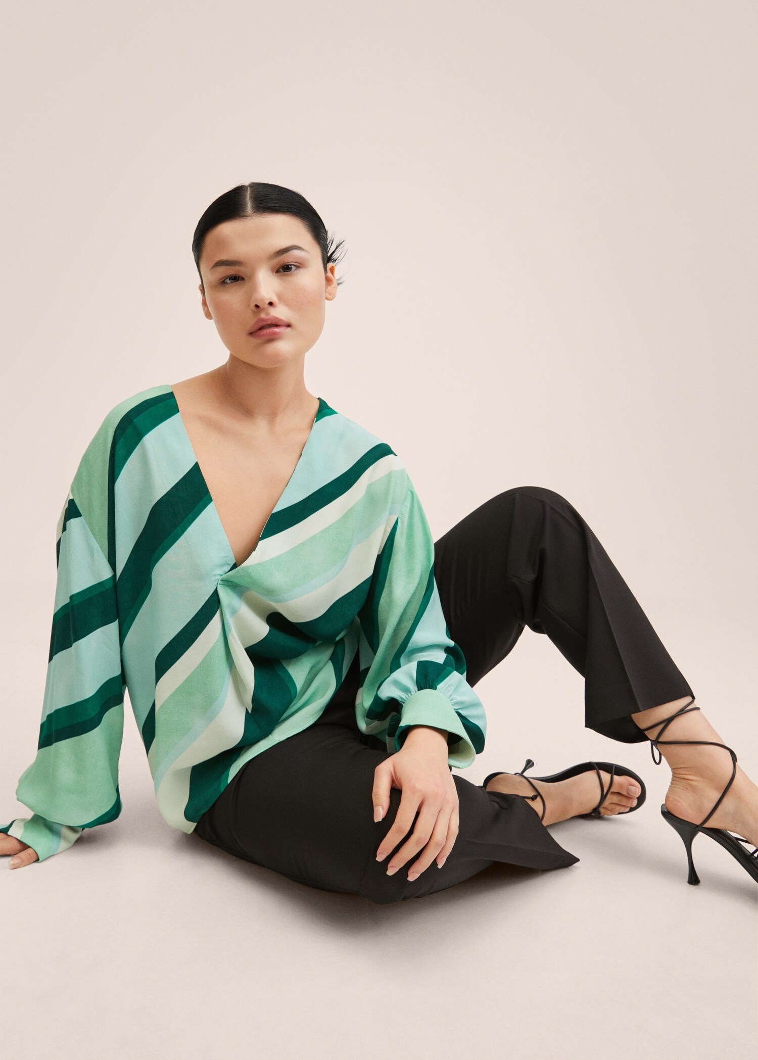 Blusa oversize stampata - Dettaglio dell'articolo 5