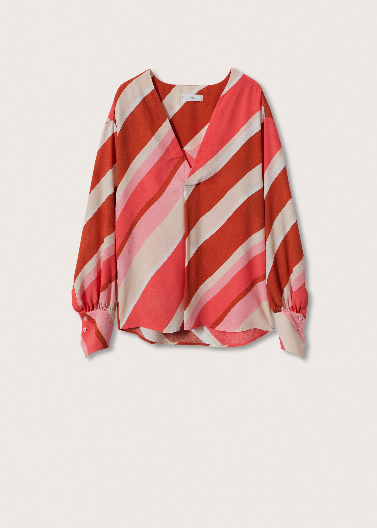 Bedrukte oversized blouse - Artikel zonder model