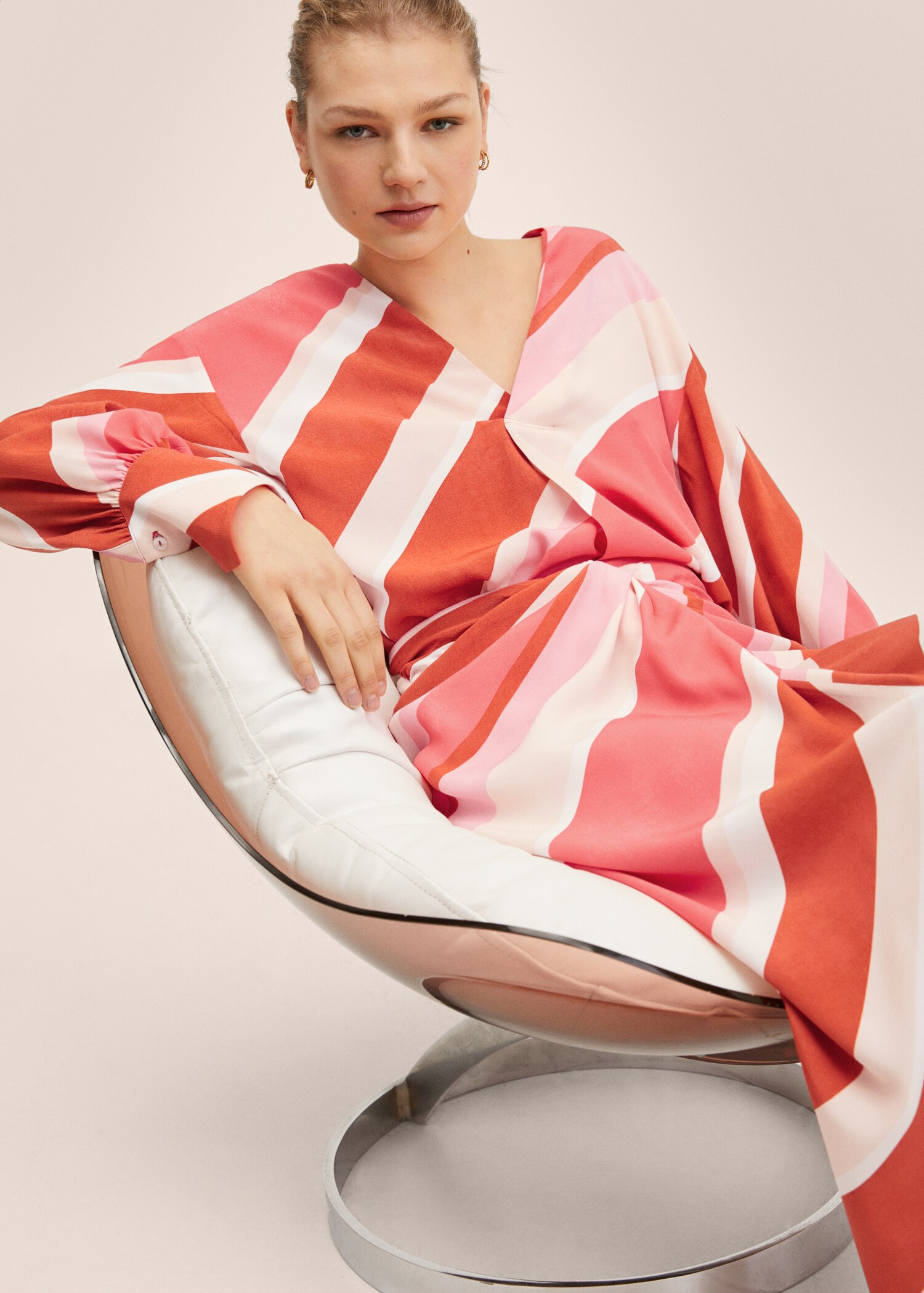 Bedrukte oversized blouse - Detail van het artikel 1