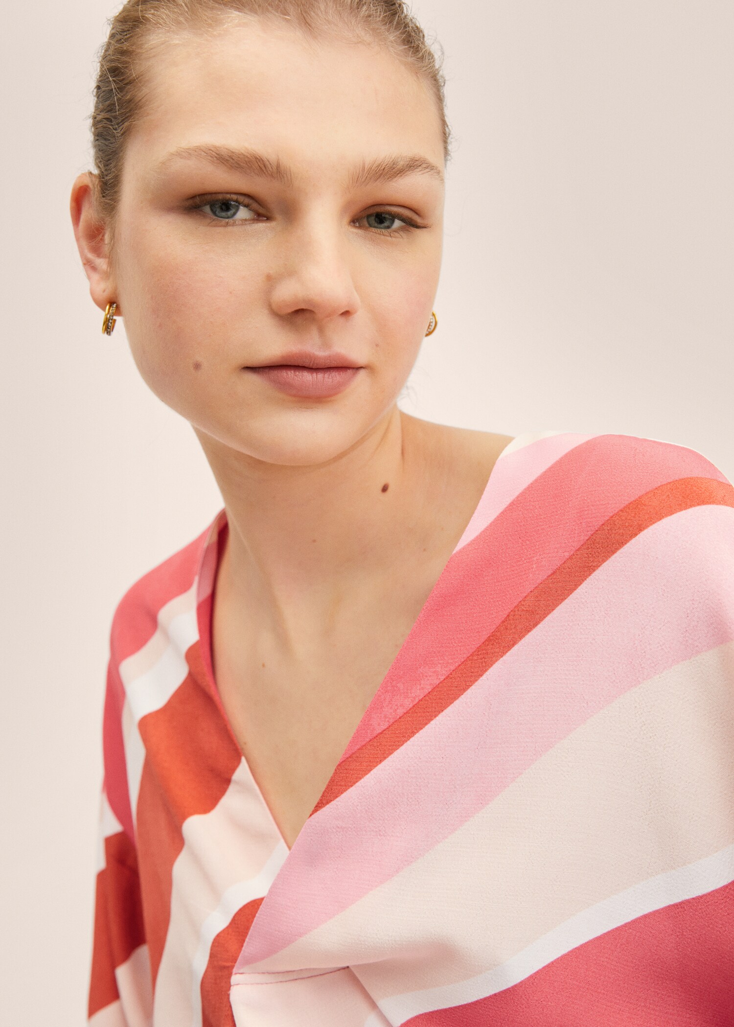Bedrukte oversized blouse - Detail van het artikel 2